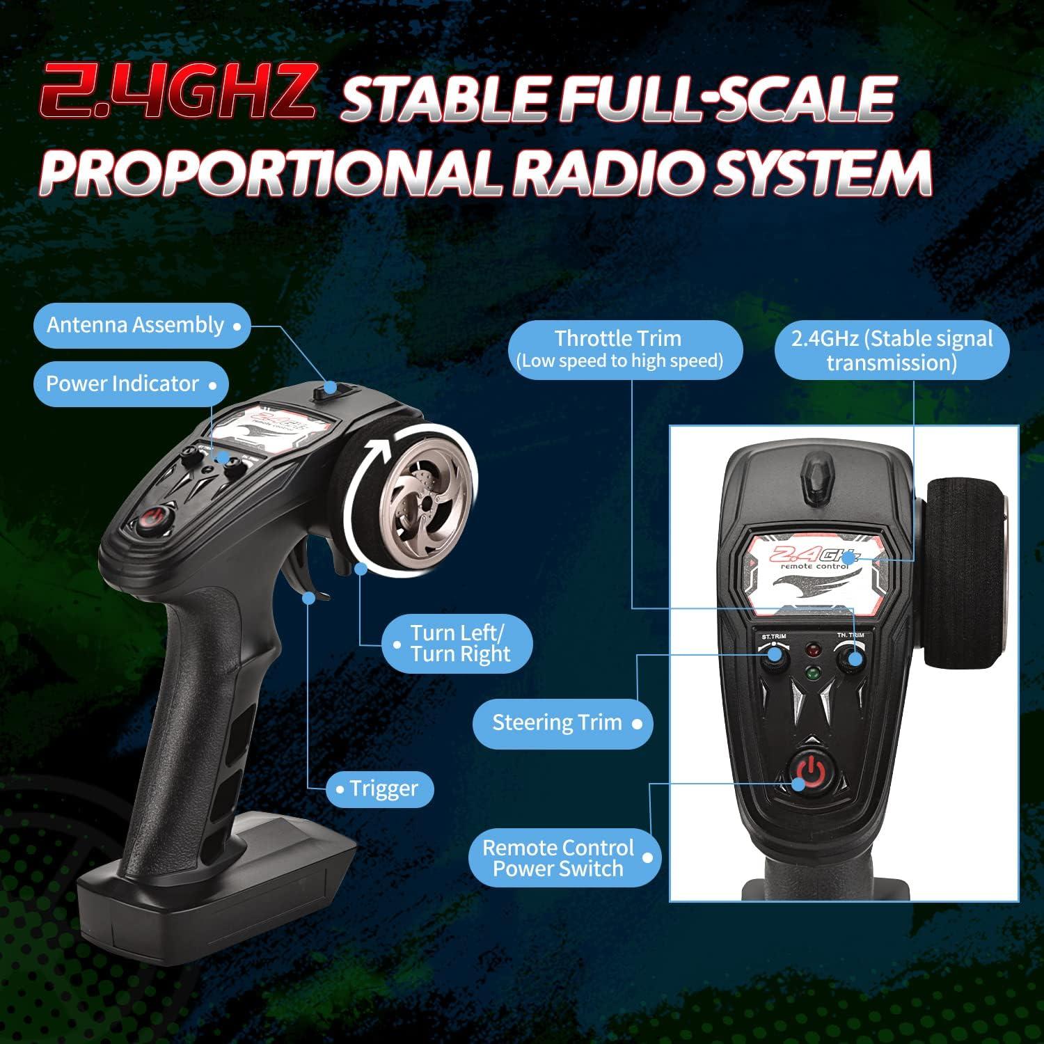 Coche RC Todo Terreno TENSSENX 1:18 40KM/H 4WD Verde