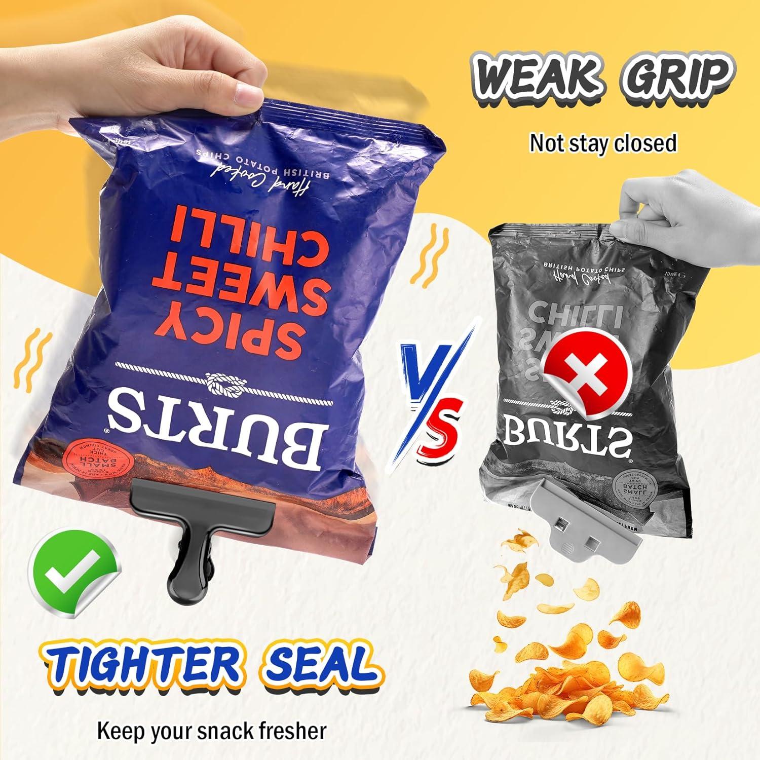 Clips de Acero Inoxidable VNDUEEY 12 Piezas 7.62 cm Negro