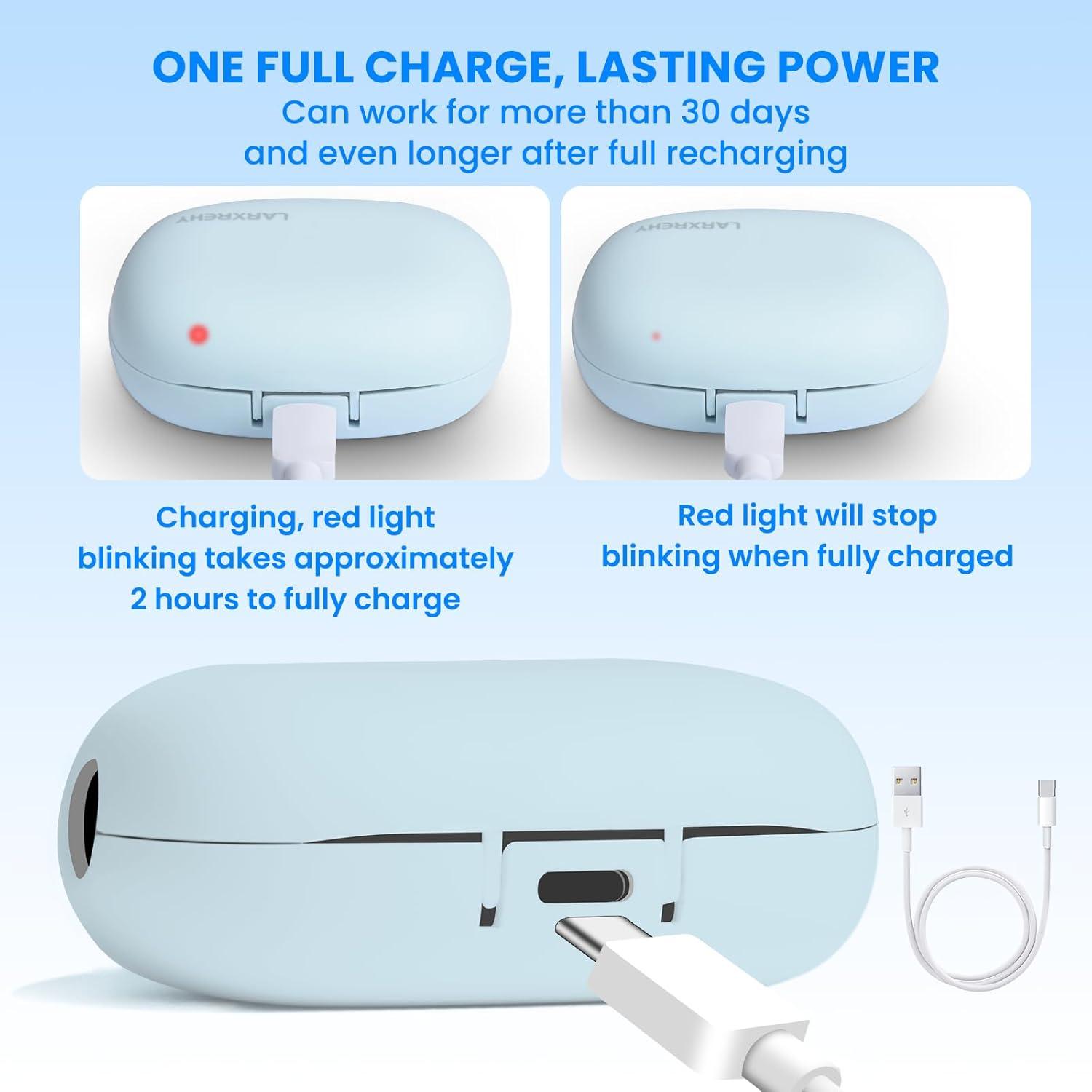 Estuche Limpiador de Cepillos de Dientes LARXREHY Azul Portátil