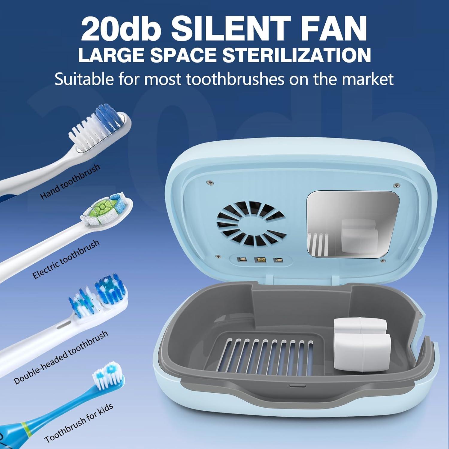 Funda y soporte desinfectante para cepillos de dientes ECTEST