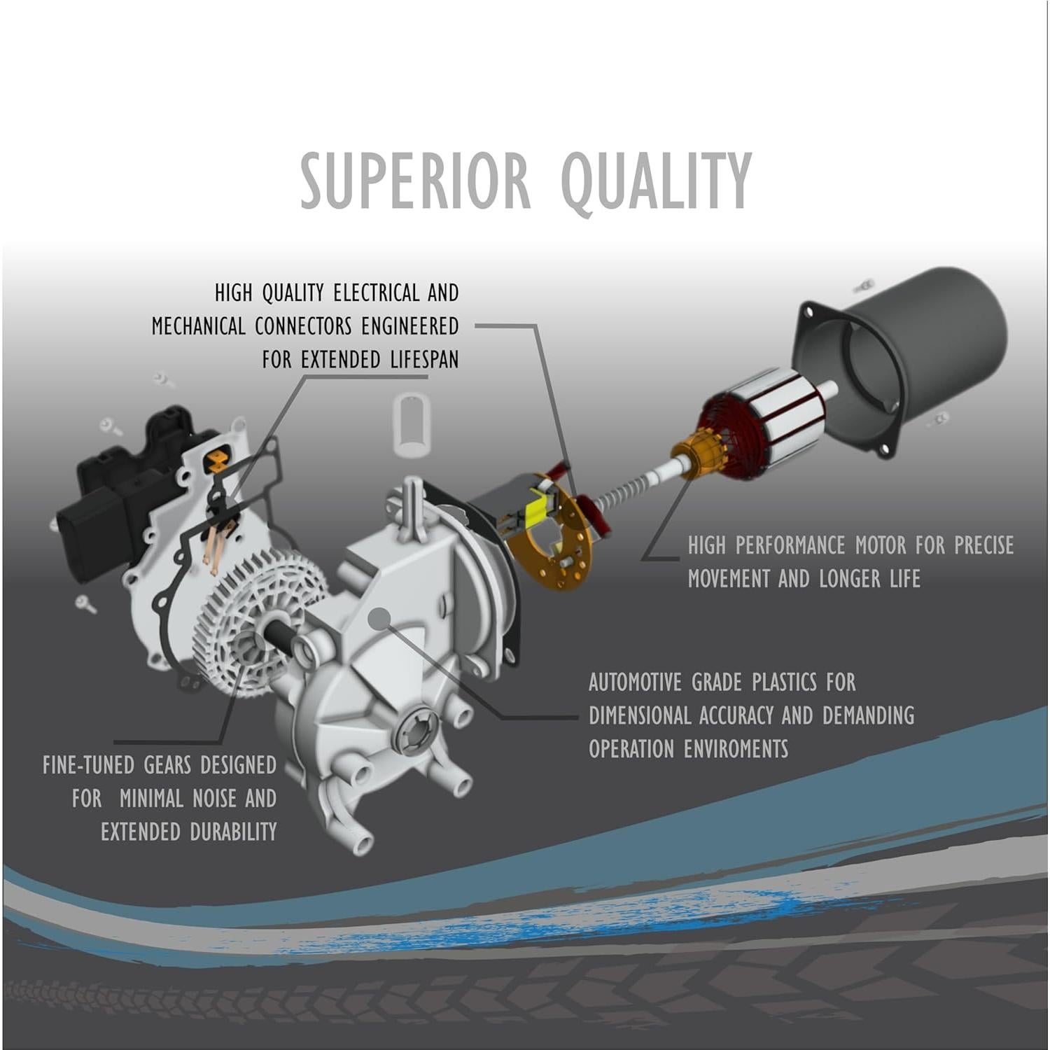 Motor de Limpiaparabrisas Parts Player para Chrysler y Dodge