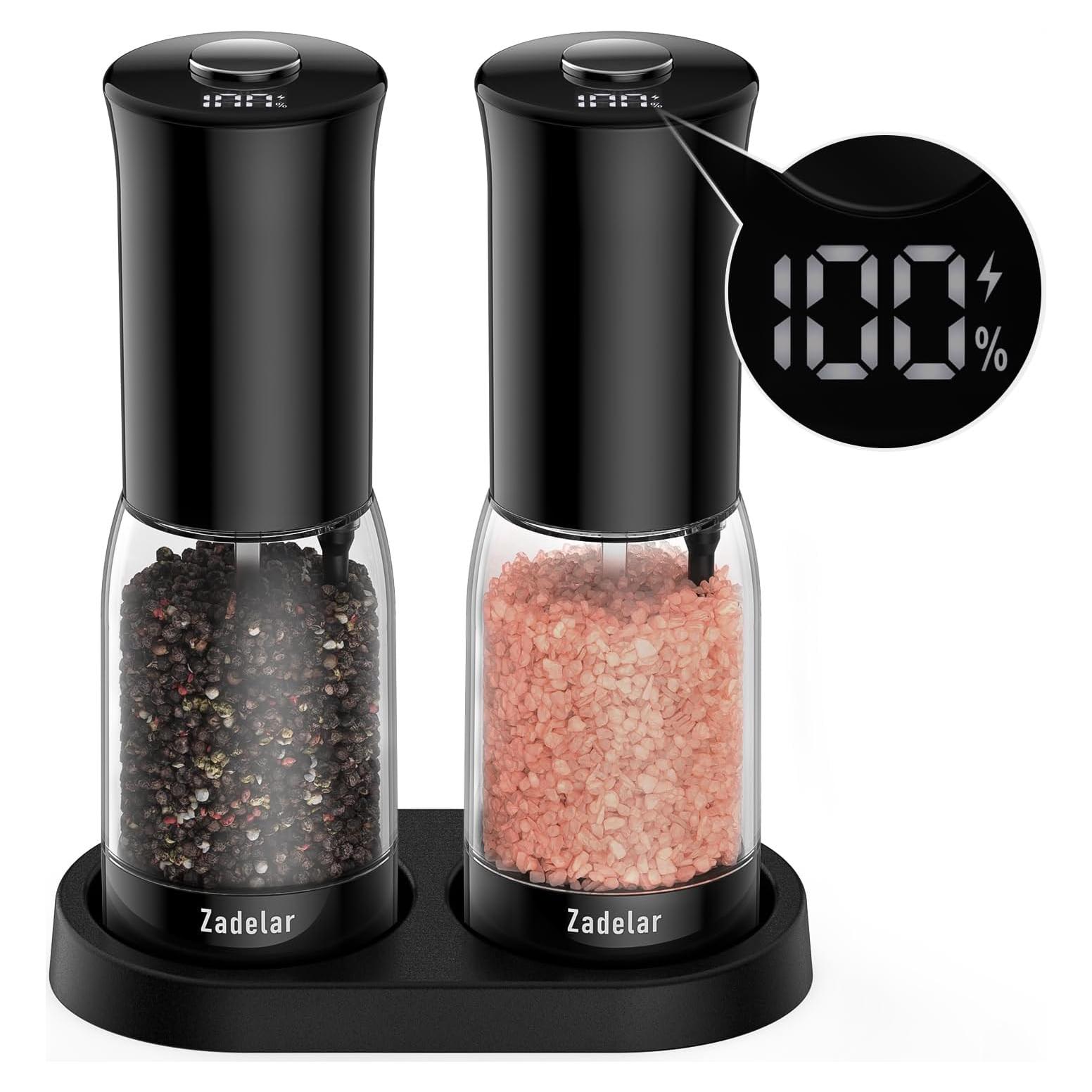 Juego de Molinillos Eléctricos Zadelar con Pantalla LED 70g