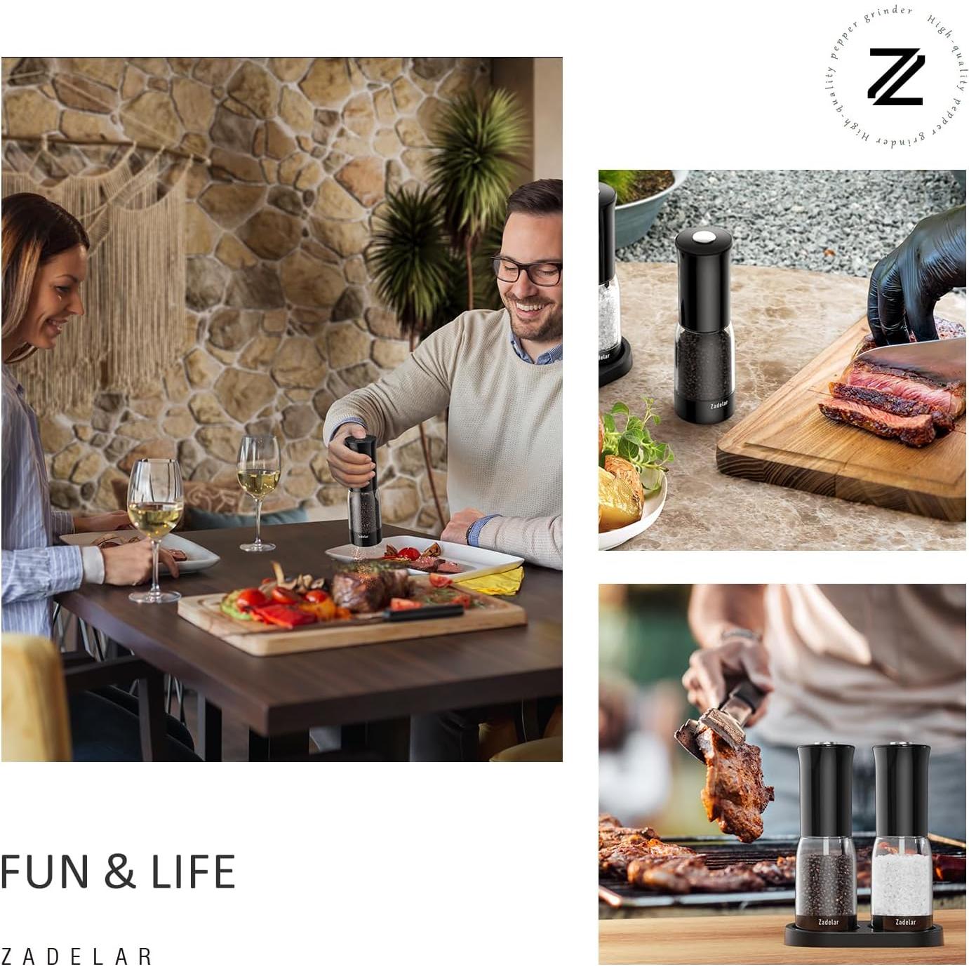 Juego de Molinillos Eléctricos Zadelar con Pantalla LED 70g