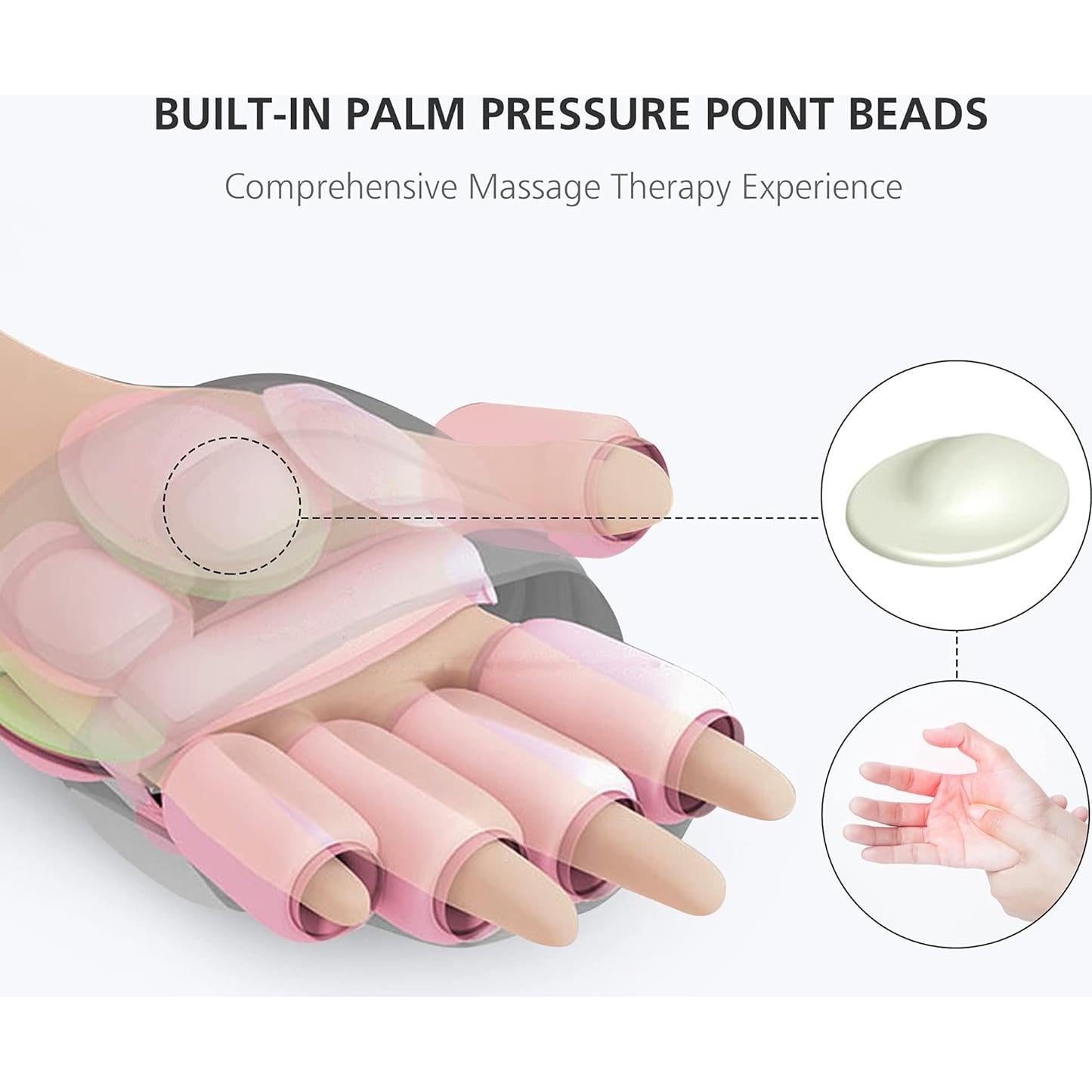 Masajeador de Manos Comfier Inalámbrico con Calor 3 Niveles