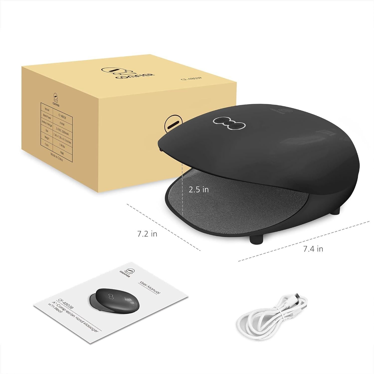 Masajeador de Manos Comfier Inalámbrico con Calor 3 Niveles