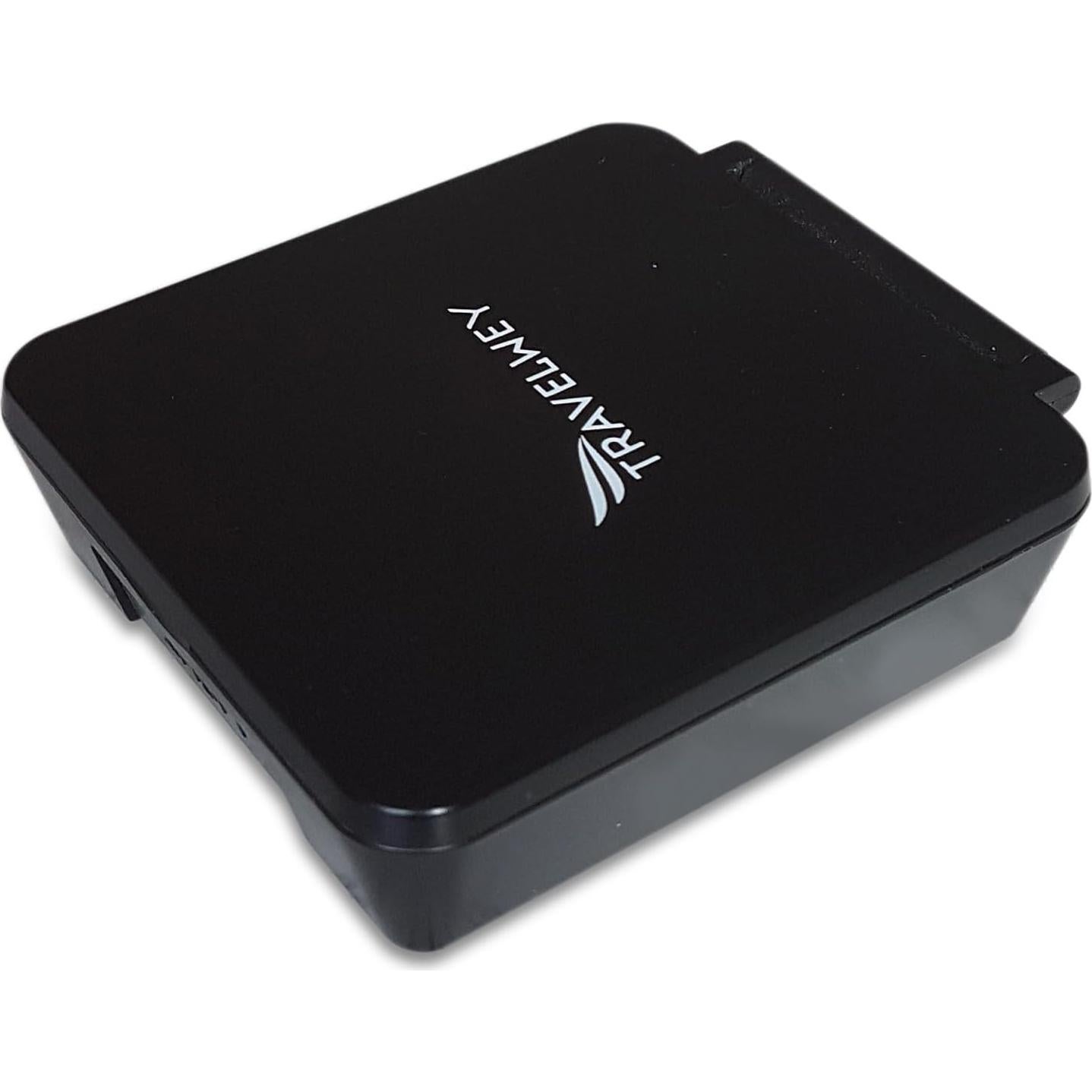 Reloj Despertador Digital de Viaje Travelwey Negro Simple