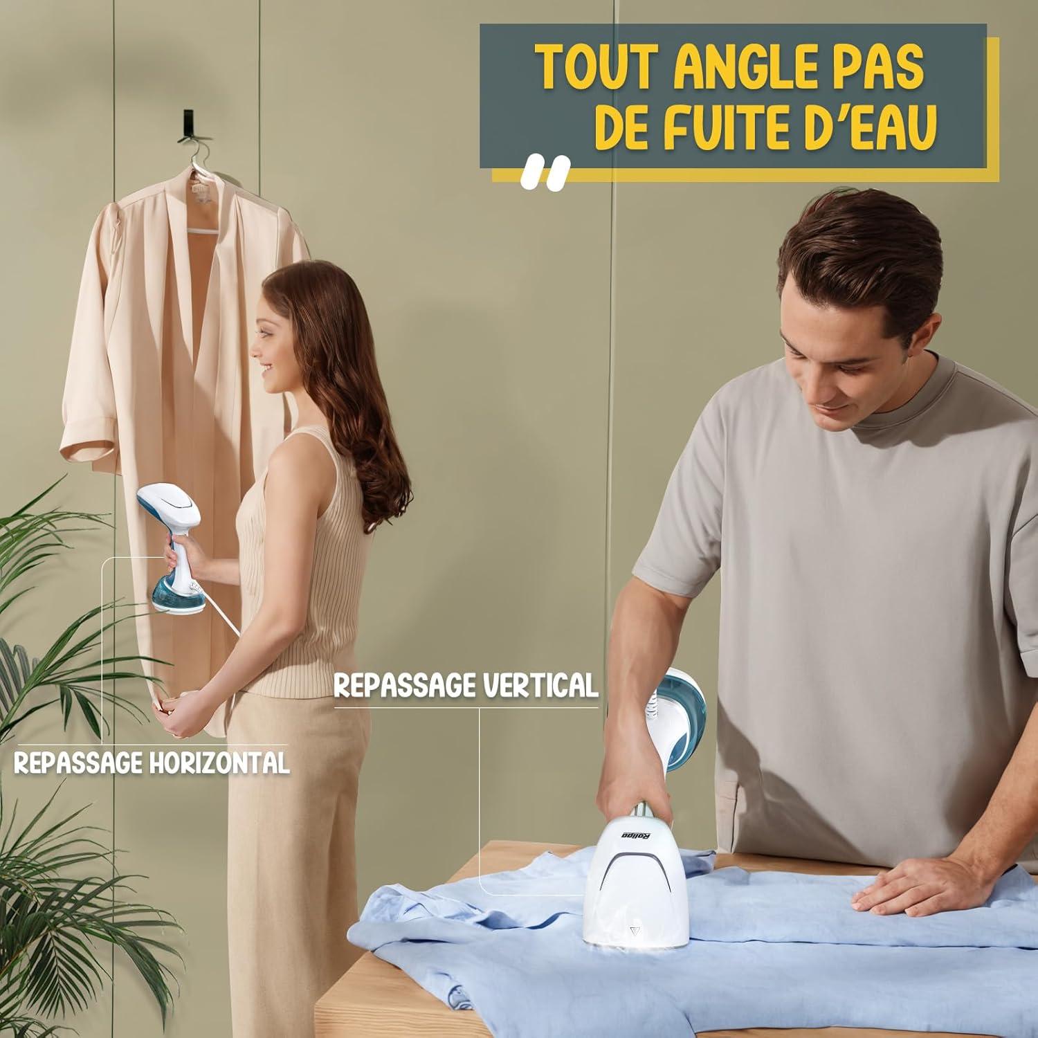 Vaporizador de Ropa Rolipo 1200W 360ml Azul Portátil