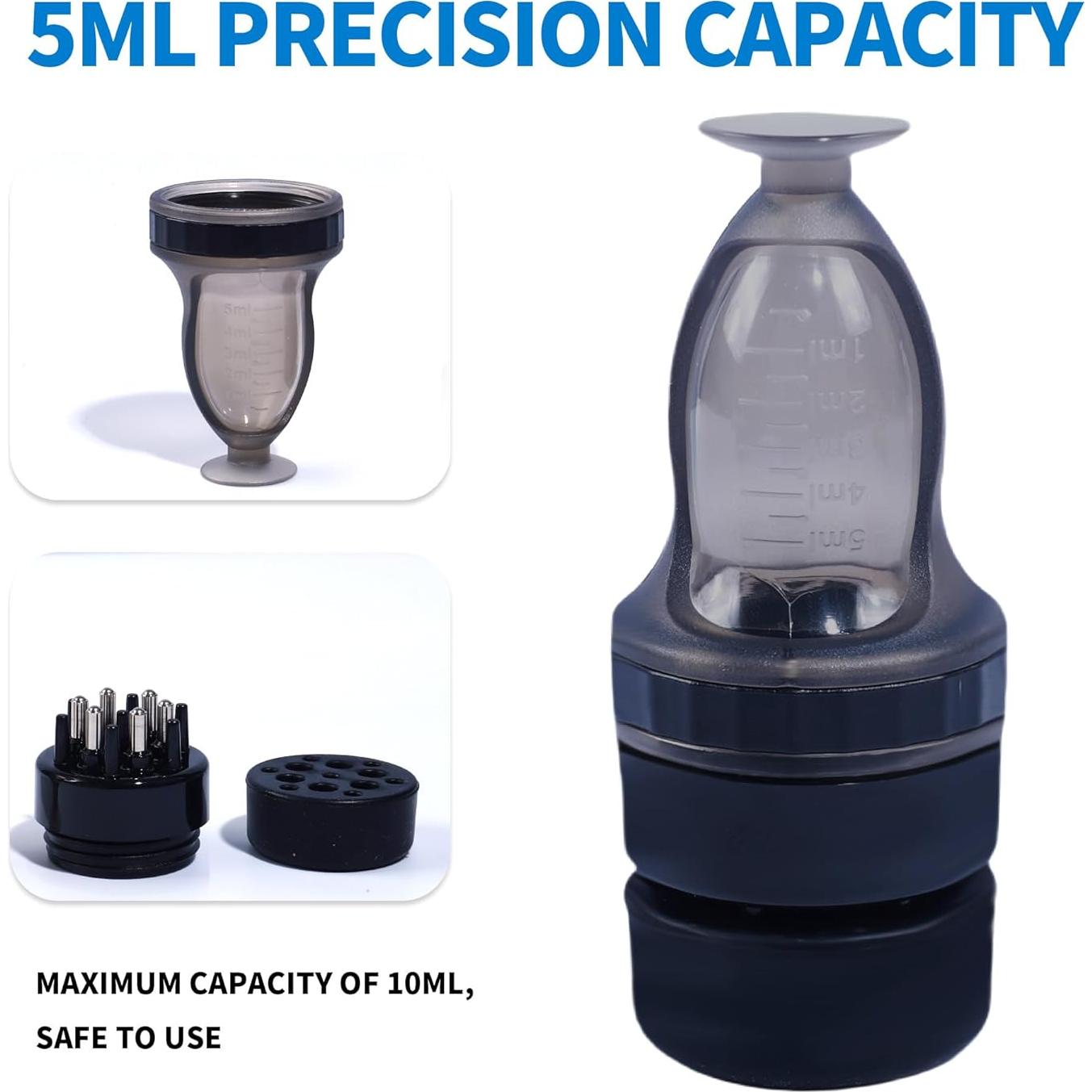 Aplicador de Aceite para Cabello Mnatop 10ml Negro