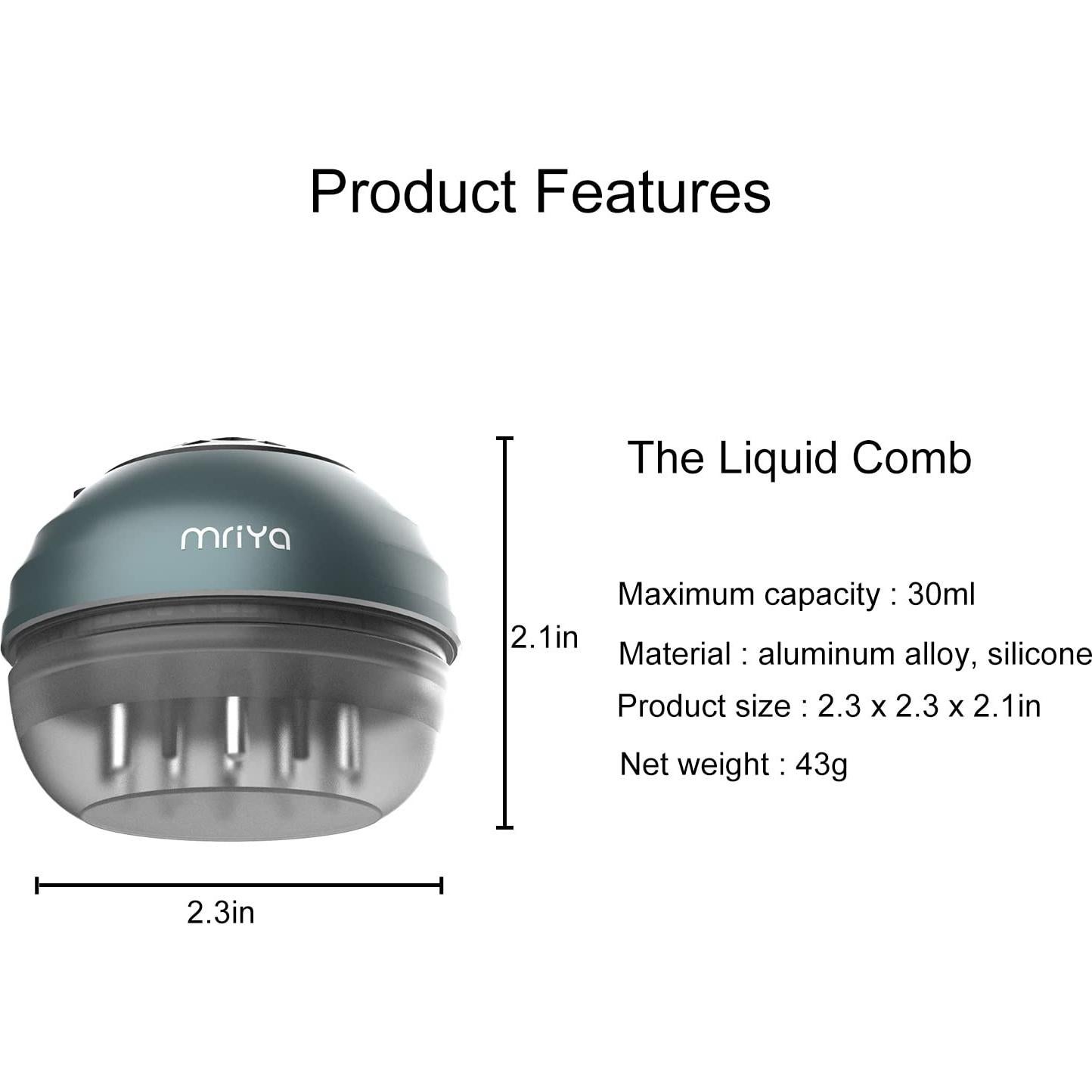 Peine Masajeador Mriya AC-02 para Crecimiento Cabello 30ml