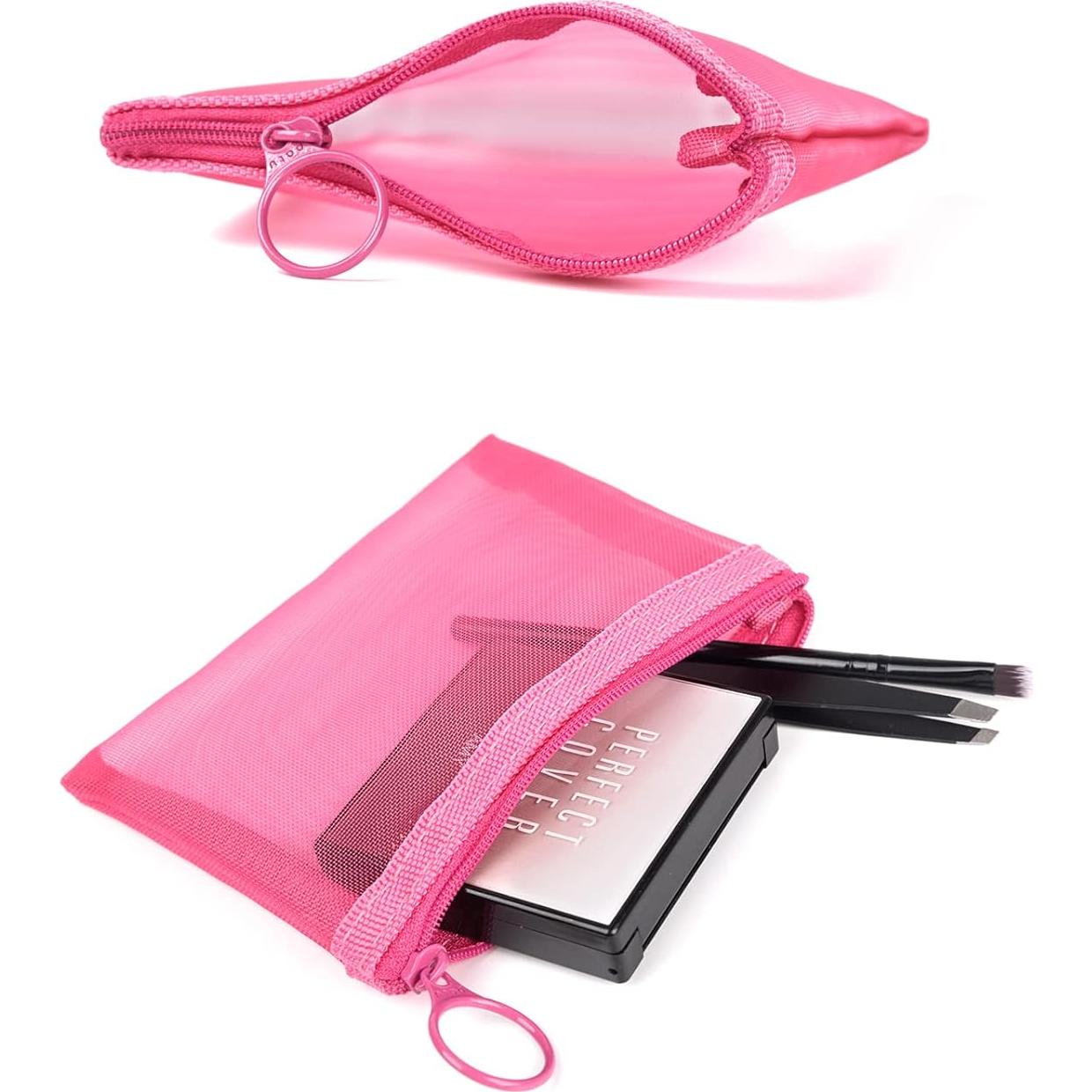 Estuche Organizador Mini PATU Rosa 12.7x10cm 5 Piezas