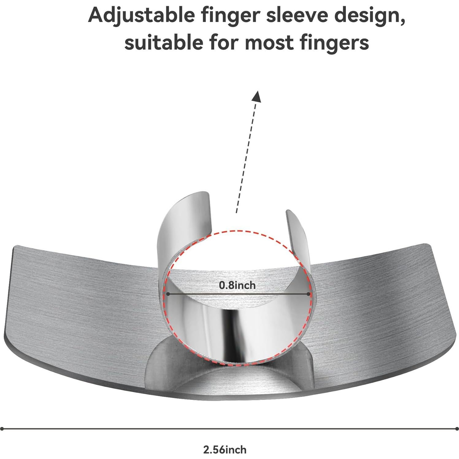 Guardias de Dedos de Acero Inoxidable Fyougemgoo - 2 Piezas