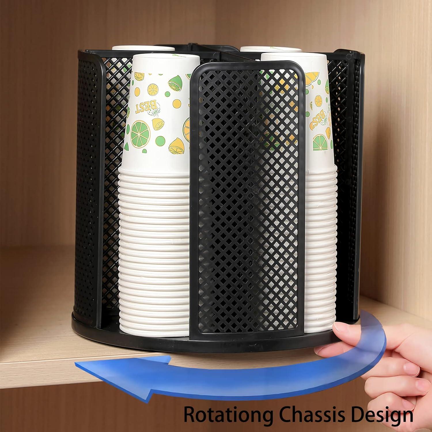 Soporte Organizador para Tazas de Plástico Heagoale - Negro