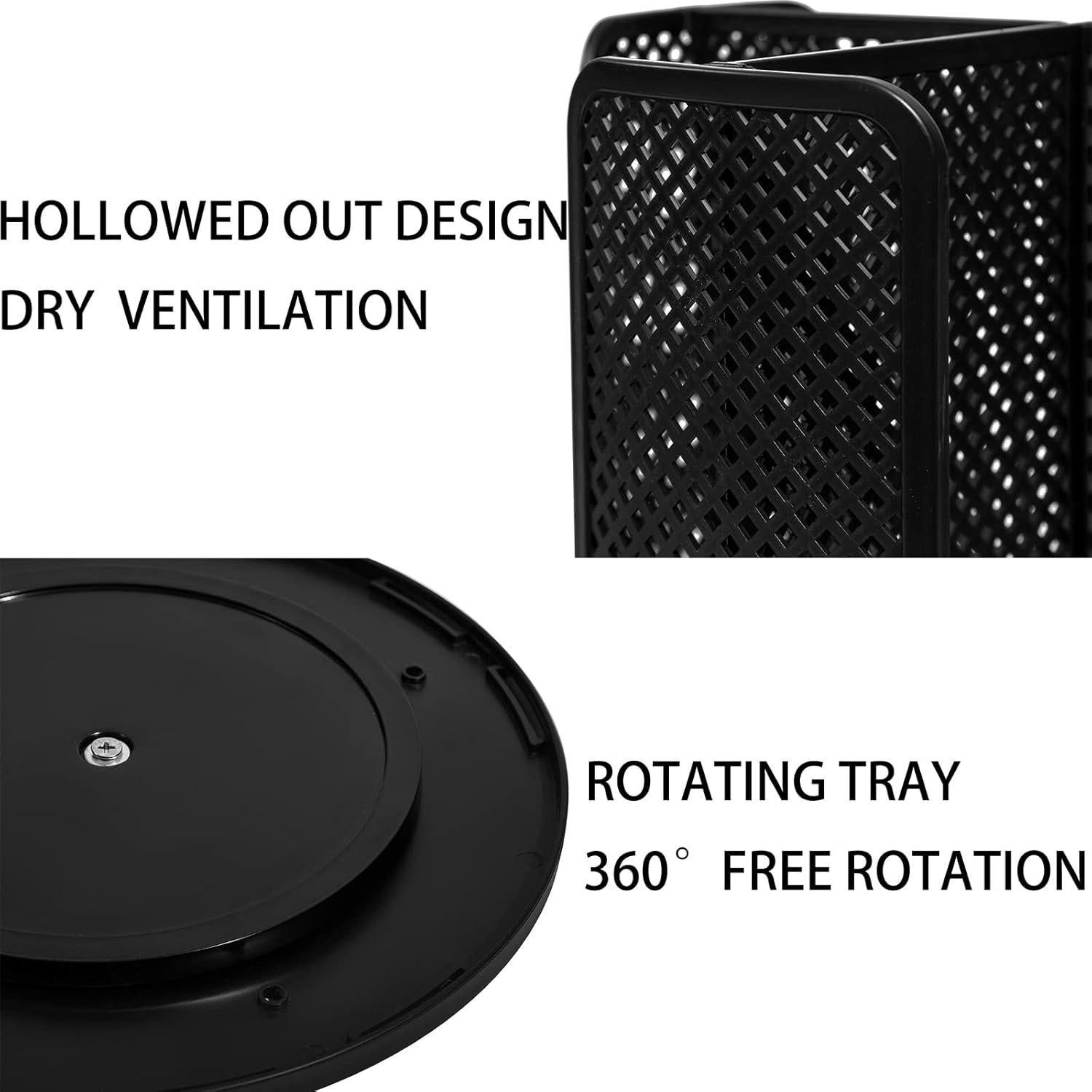 Soporte Organizador para Tazas de Plástico Heagoale - Negro