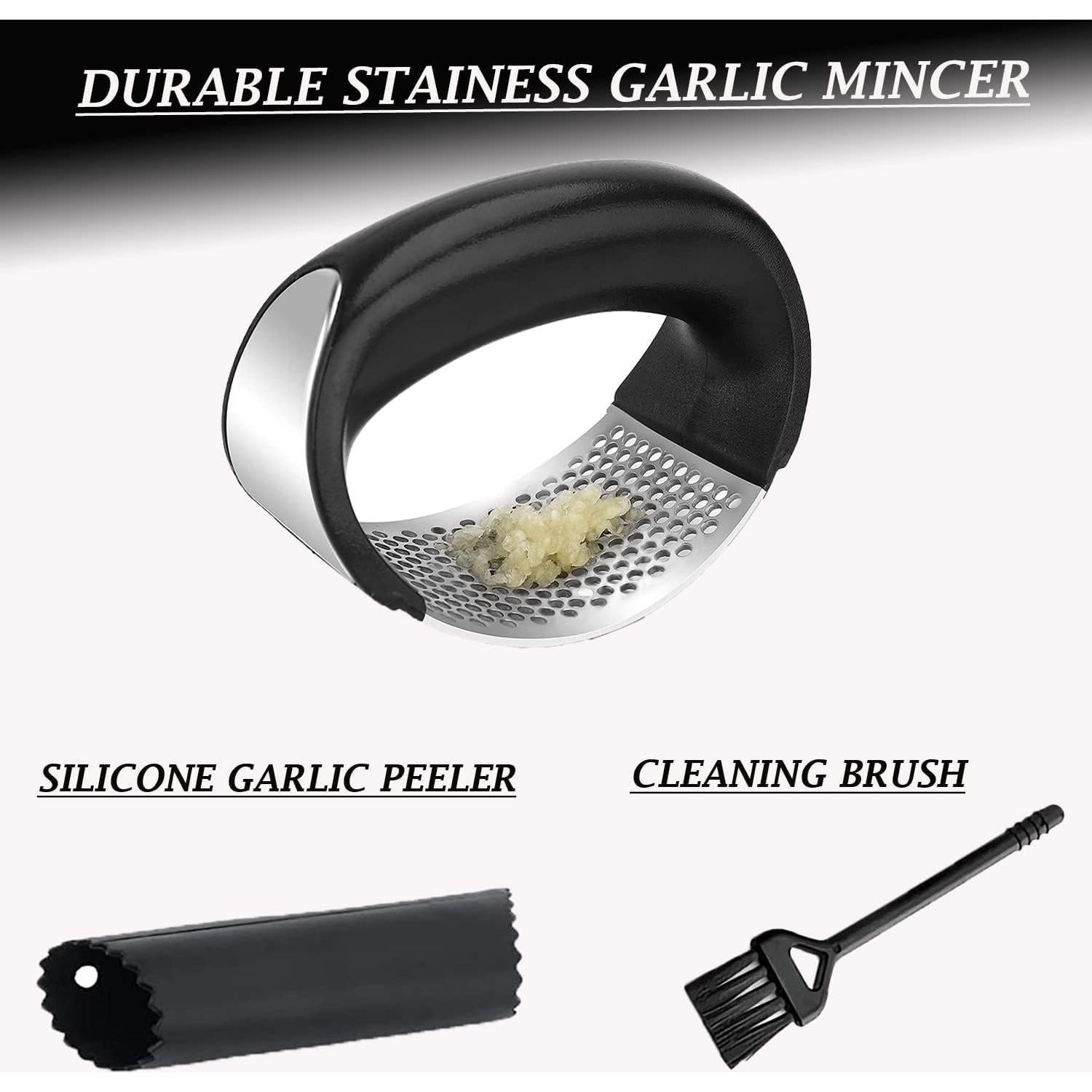 Prensa de Ajo Acero Inoxidable Angel's Peel Lounge - Ergonomica