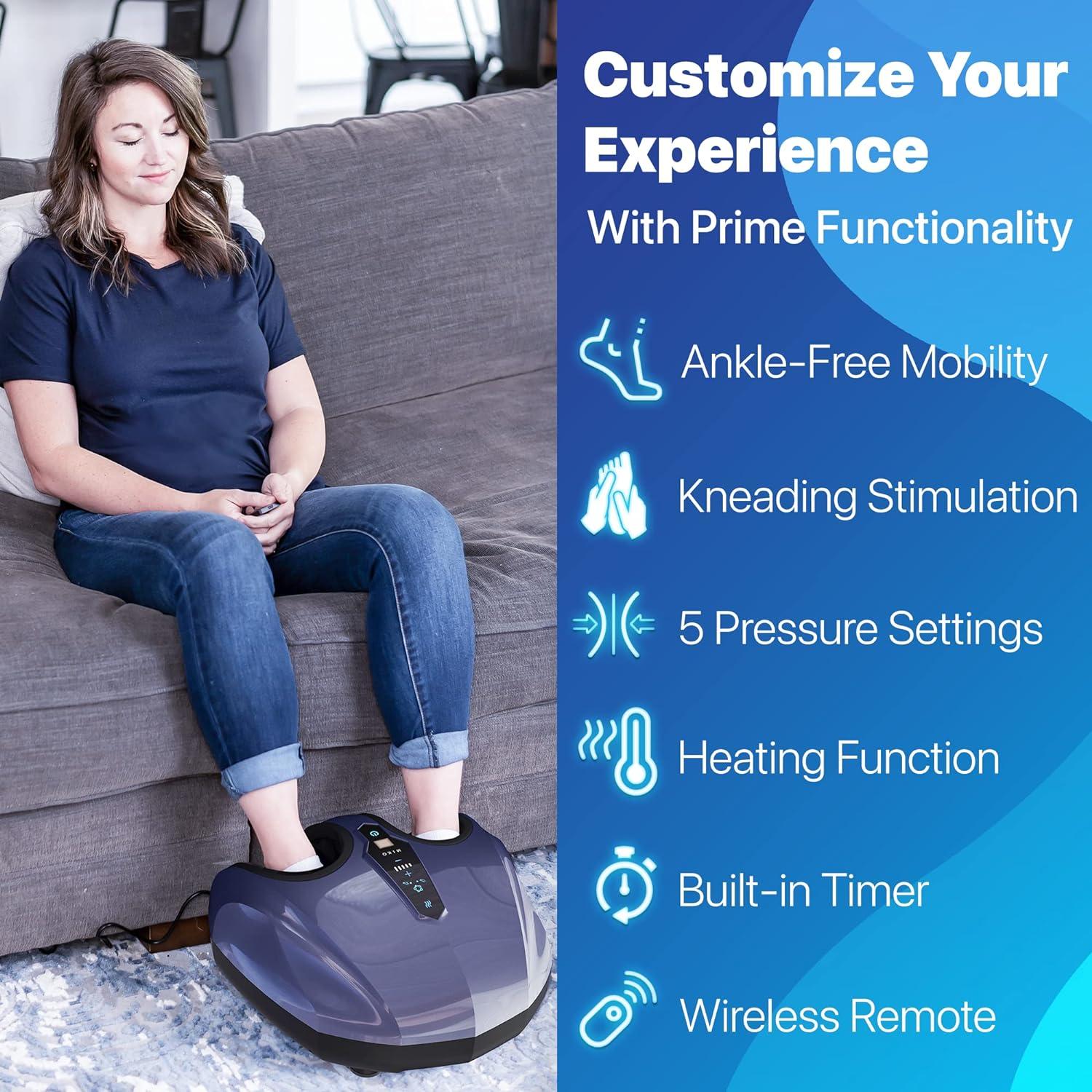 Masajeador de Pies Miko Shiatsu con Calor y Compresión