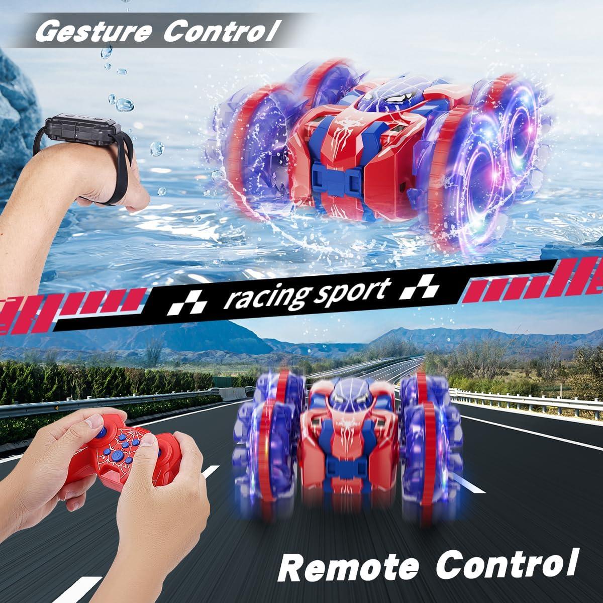 Coche RC Acuático 4WD Shantou 360° Luces LED Niños