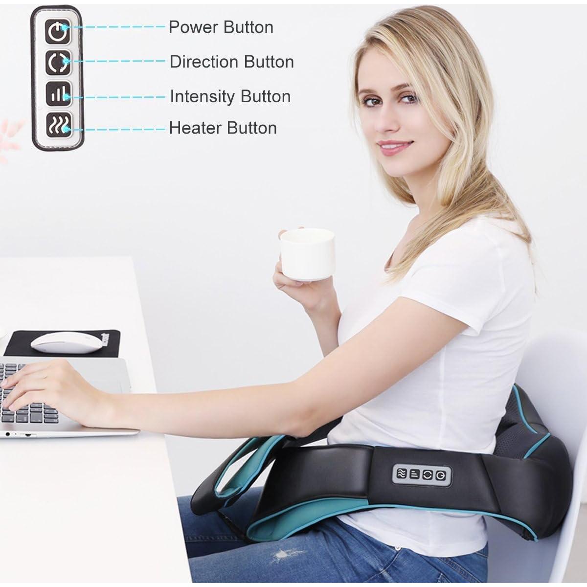 Masajeador Shiatsu Eléctrico Mo Cuishle con Calor 4D