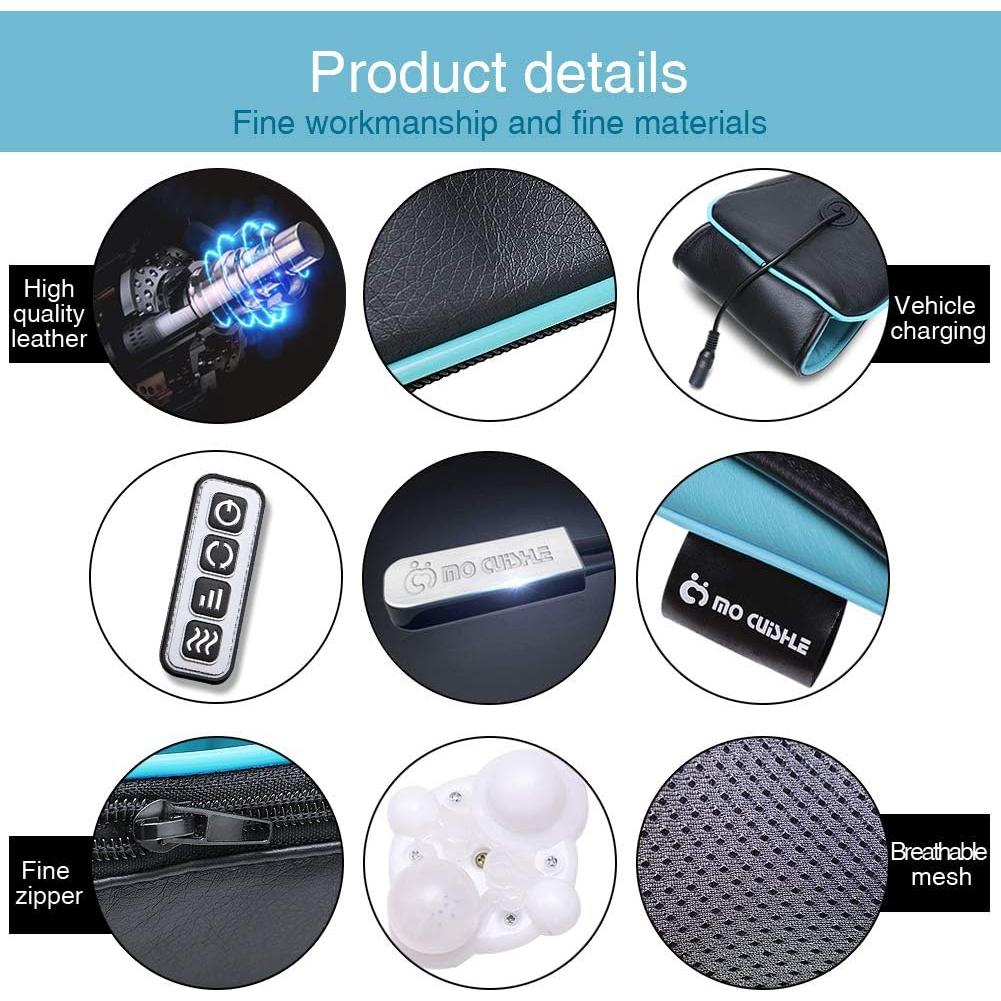 Masajeador Shiatsu Eléctrico Mo Cuishle con Calor 4D