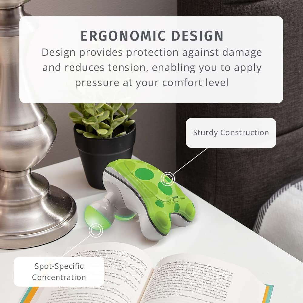 Masajeador de Mano Mini HoMedics Ribbit, Vibrante y Portátil