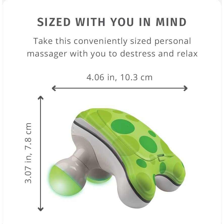 Masajeador de Mano Mini HoMedics Ribbit, Vibrante y Portátil