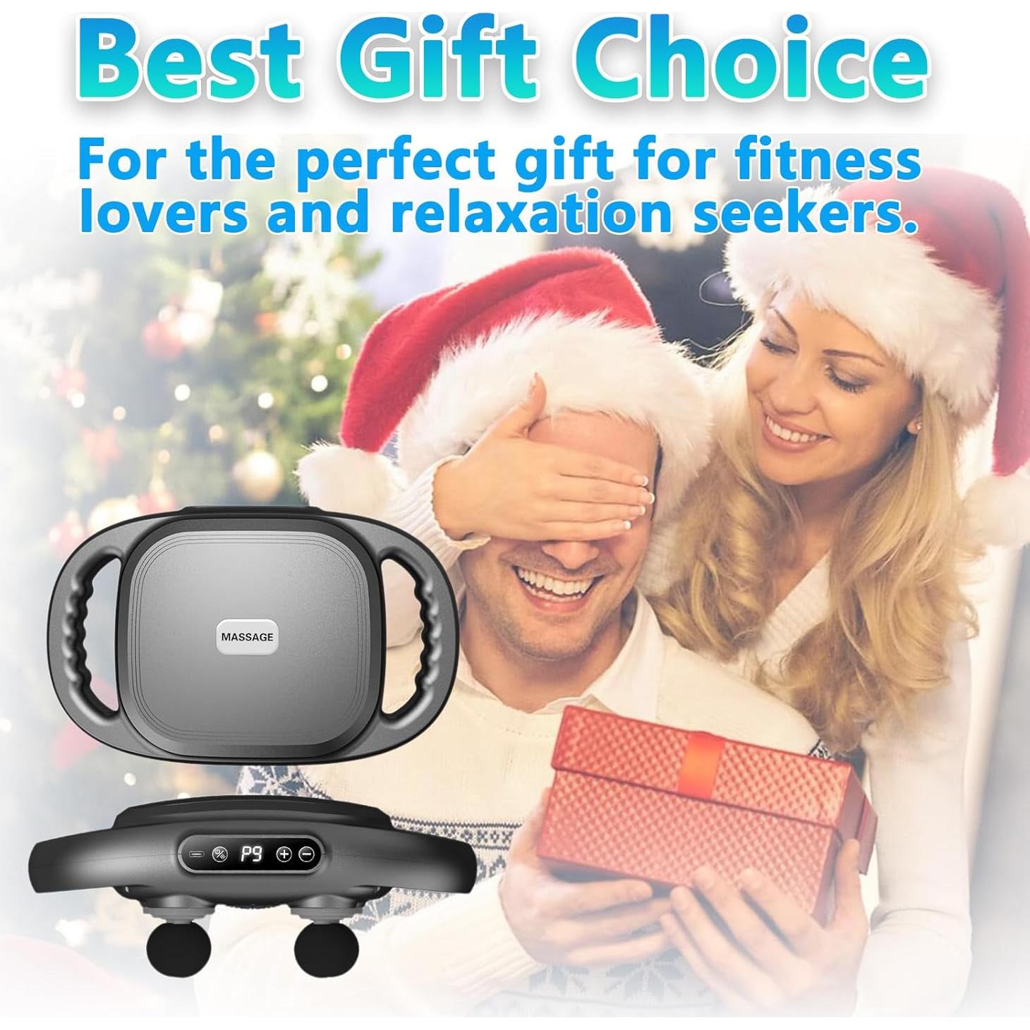 Pistola de Masaje UFFAE 6 Cabezas 9 Modos Alivio Muscular