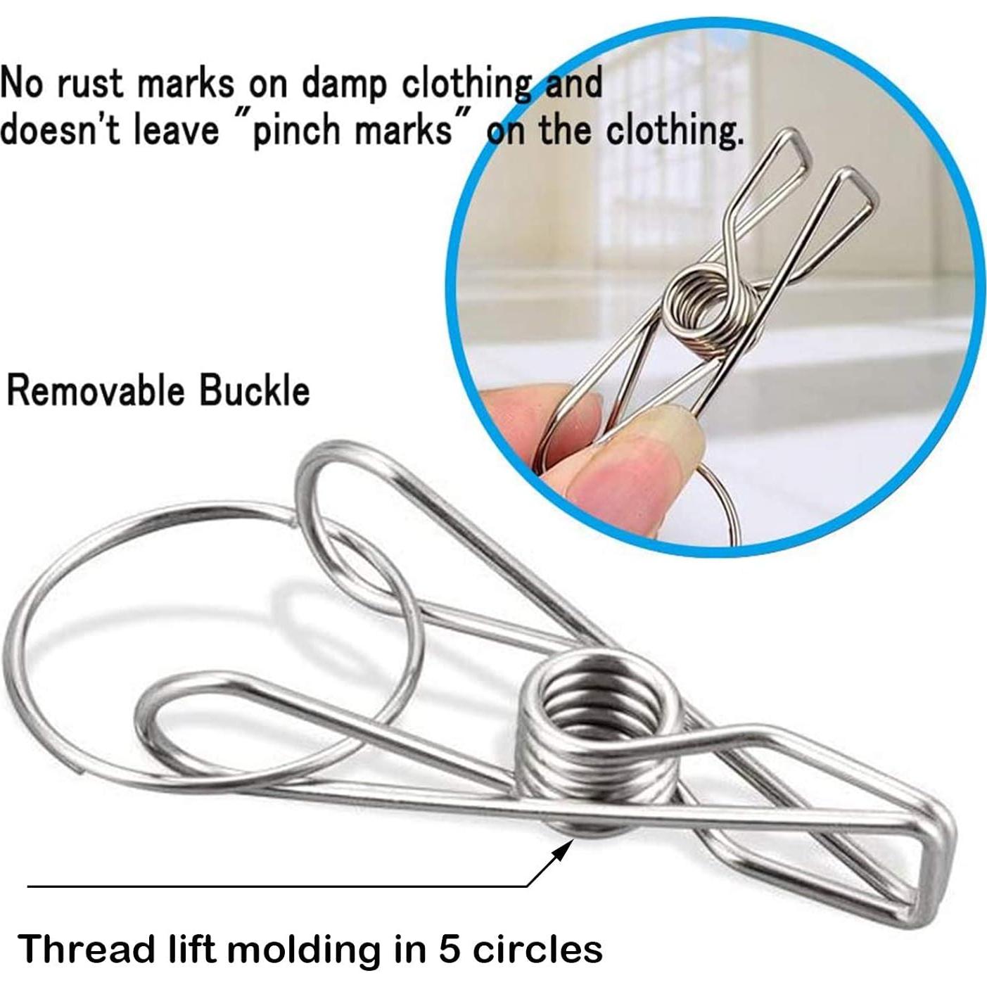 Perchero Redondo Acero Inoxidable CenYouful 20 Clips 33 cm