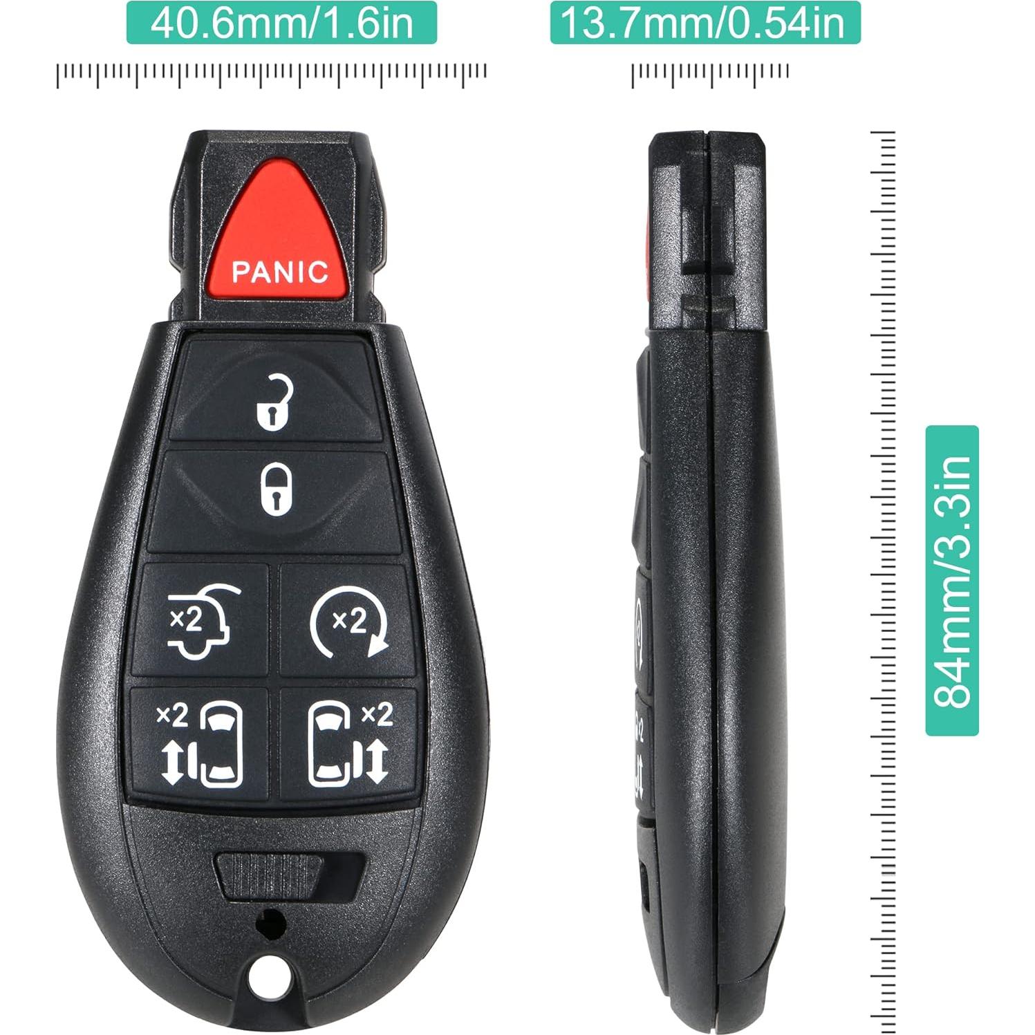 Llavero inteligente VOFONO para Chrysler y Dodge 2008-2020