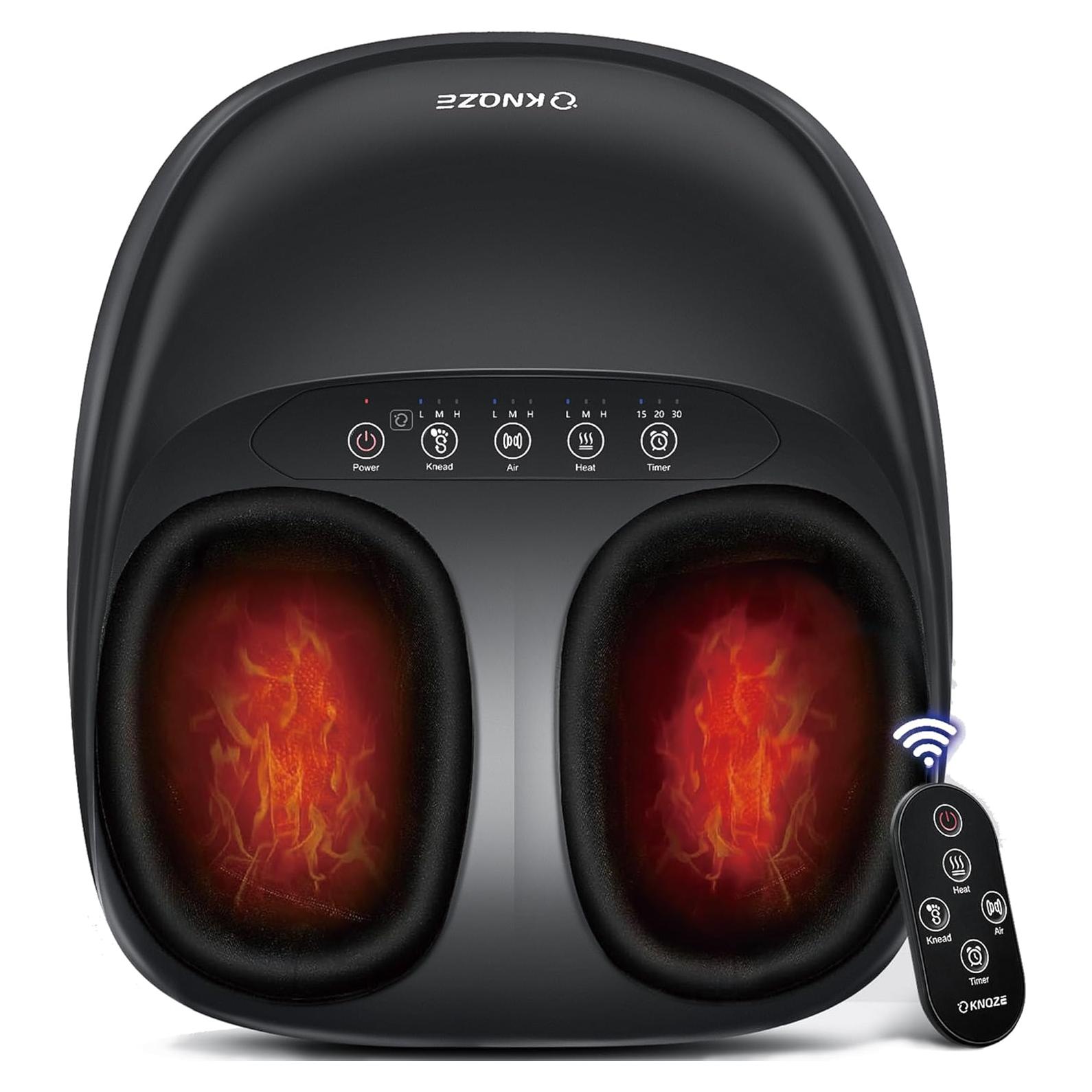Masajeador de Pies KNQZE KF7 con Calor y Control Remoto