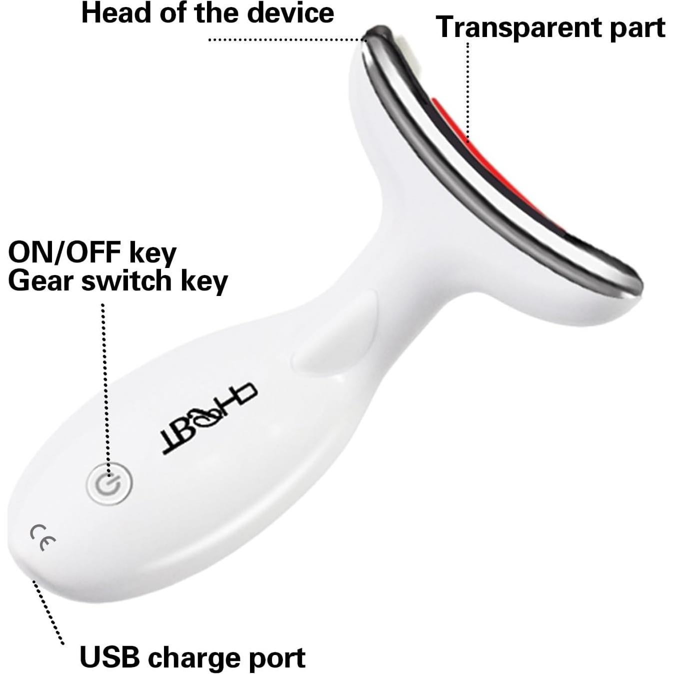 Masajeador Facial TBPHP Inalámbrico para Cuello y Piel