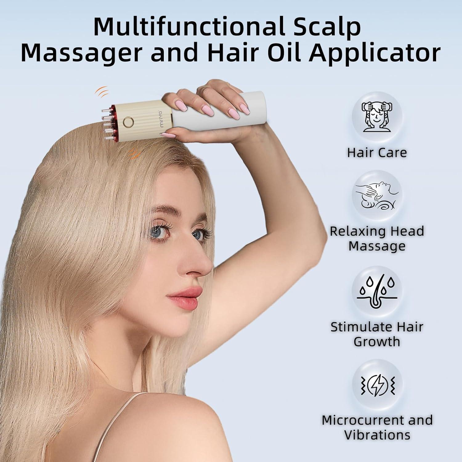 Cepillo Masajeador Vibratorio mriya 2 en 1 70ml Beige