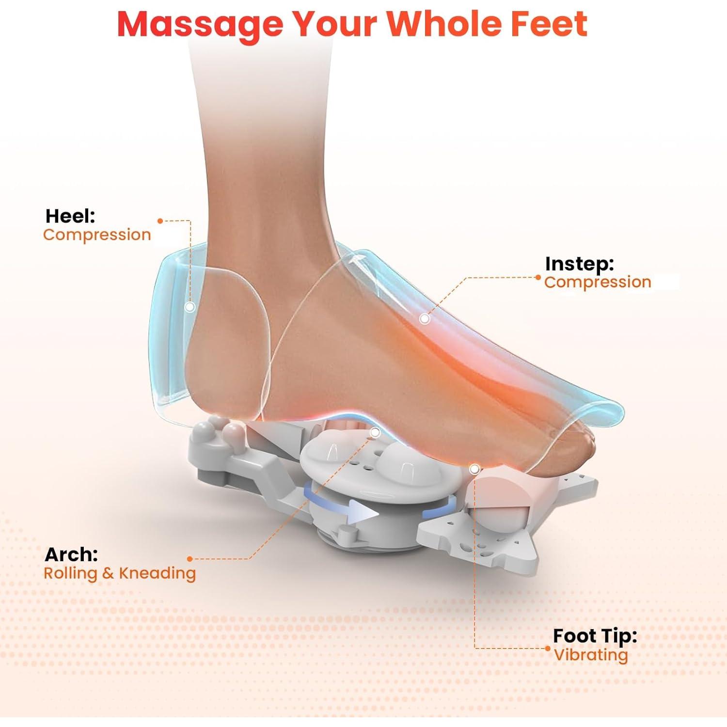 Masajeador de pies CuPiLo CPL-5522 con calor y vibración