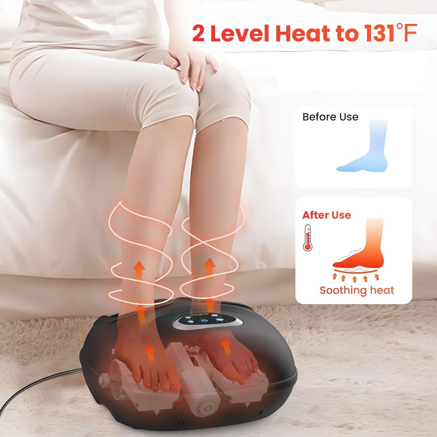 Masajeador de pies CuPiLo CPL-5522 con calor y vibración