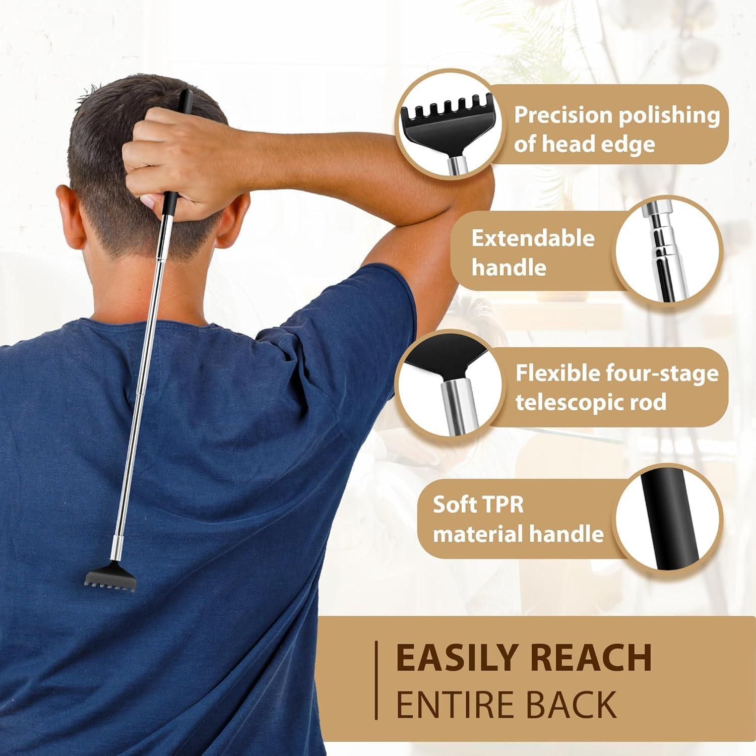 Masajeador de Cabeza TIPKON 20 Dedos Negro 2 Paquete