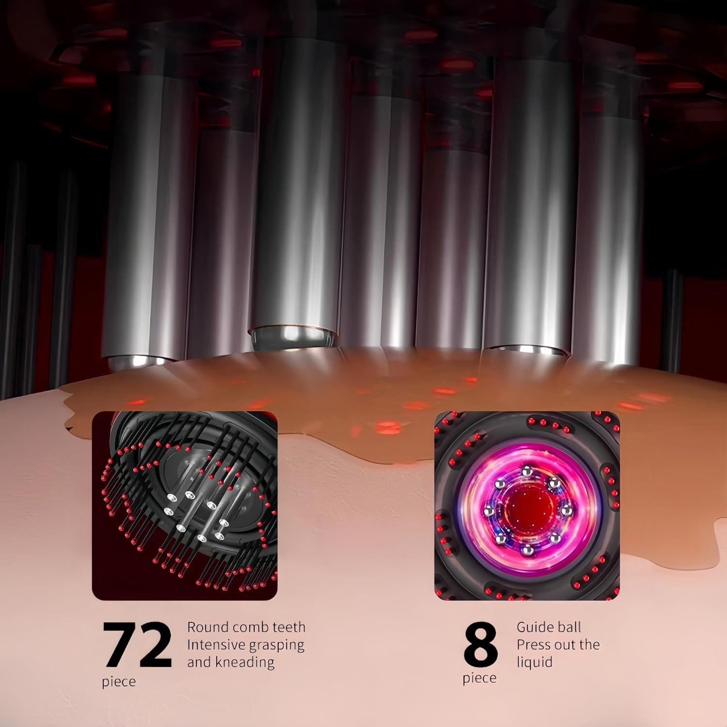 Masajeador de cuero cabelludo YXYOUNG A-803 con luz roja