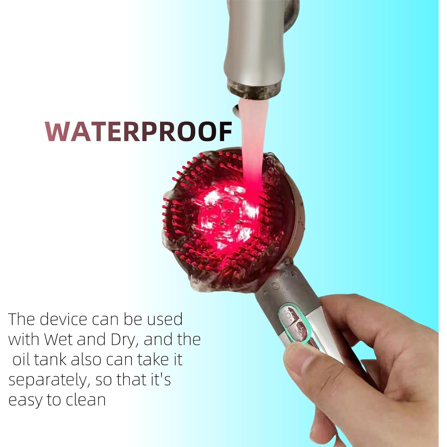 Masajeador de cuero cabelludo YXYOUNG A-803 con luz roja