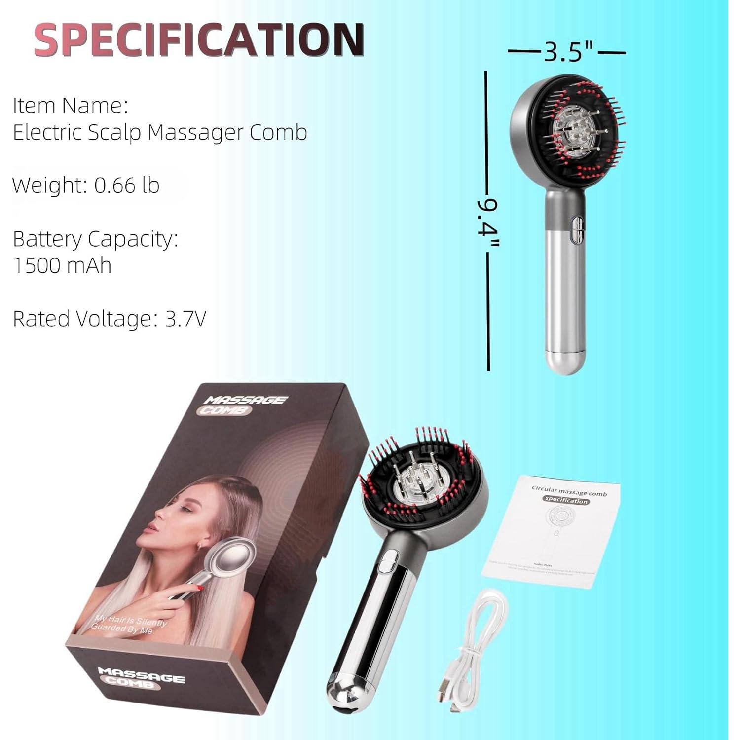 Masajeador de cuero cabelludo YXYOUNG A-803 con luz roja