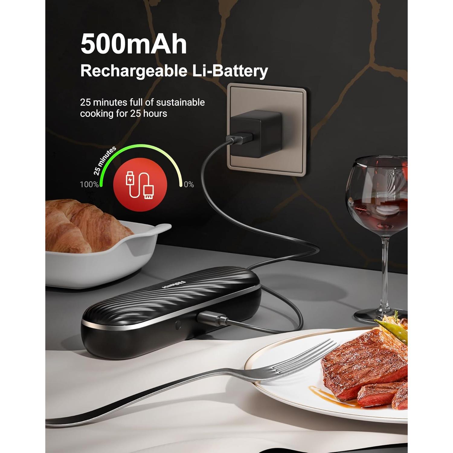 Termómetro de Carne Inalámbrico Bluetooth Fitflavor FNT11-2