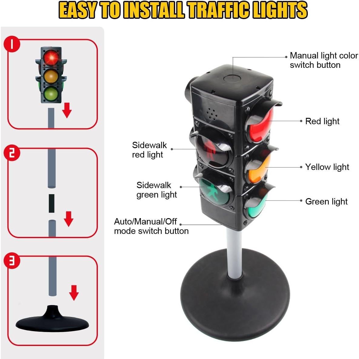 Juego de Semáforo Hitish con Luz y Accesorios Educativos