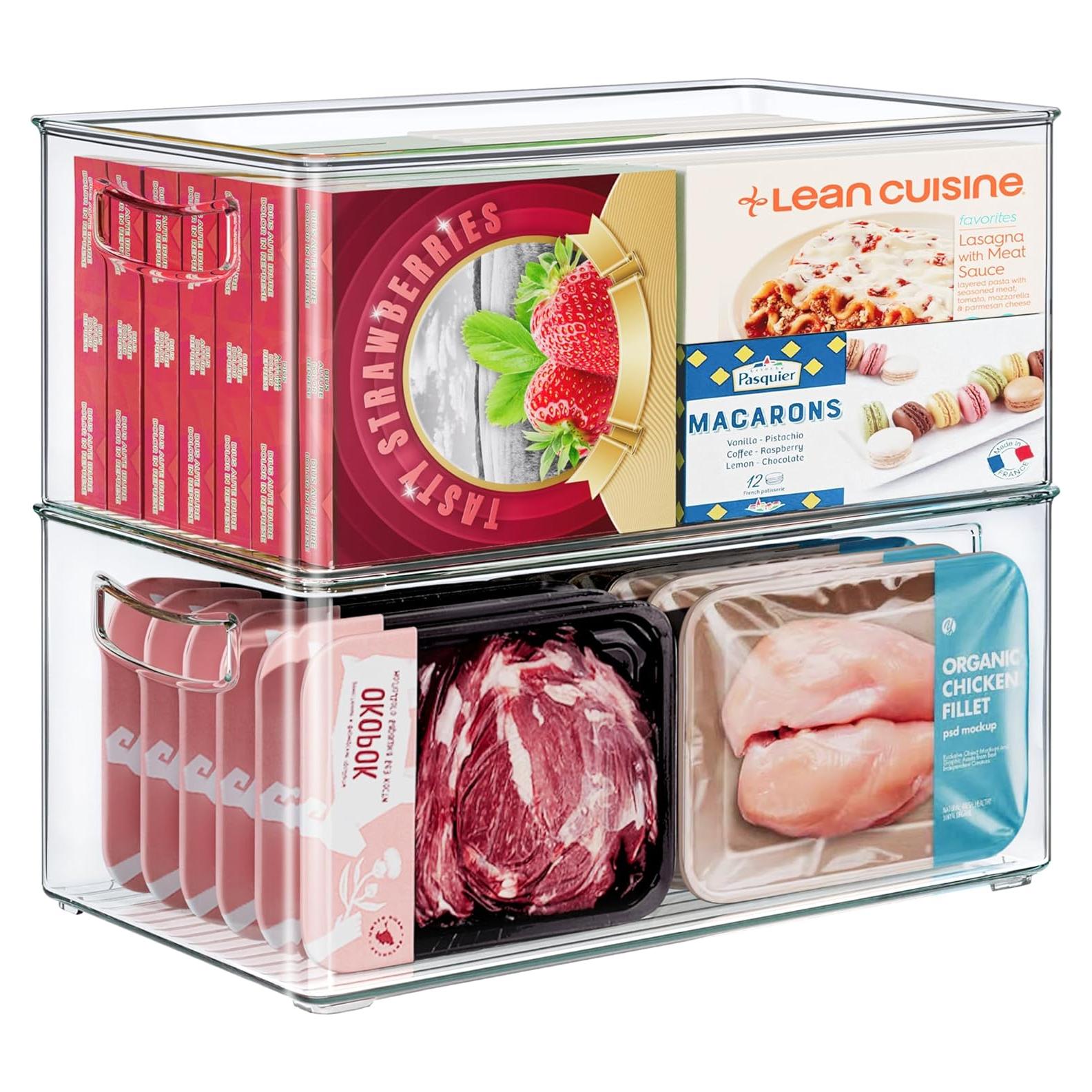 Contenedores Organizadores Transparentes Heyuzb XL 2 Paquete