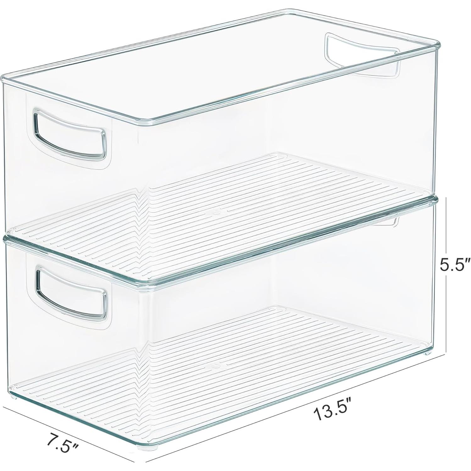 Contenedores Organizadores Transparentes Heyuzb XL 2 Paquete