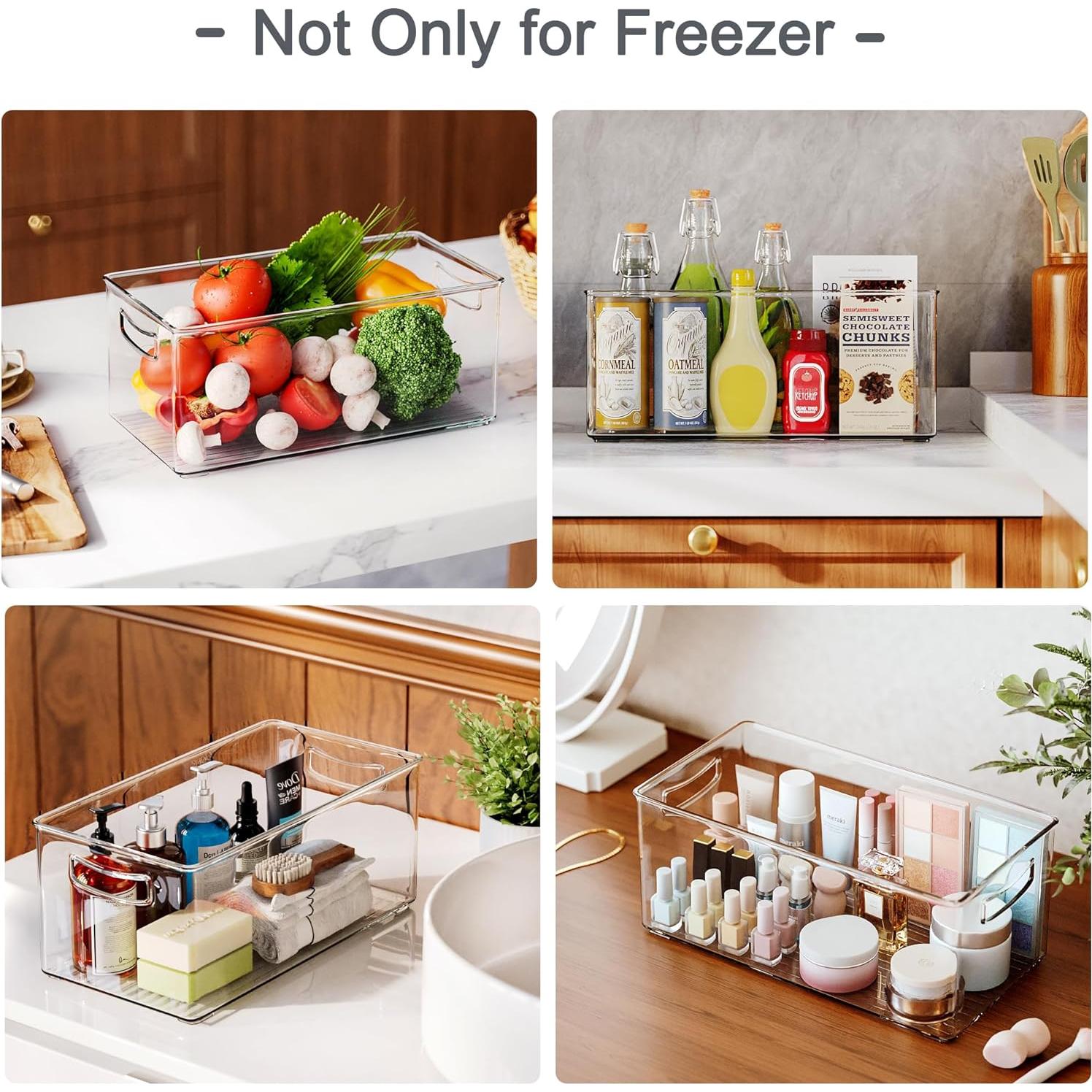 Contenedores Organizadores Transparentes Heyuzb XL 2 Paquete