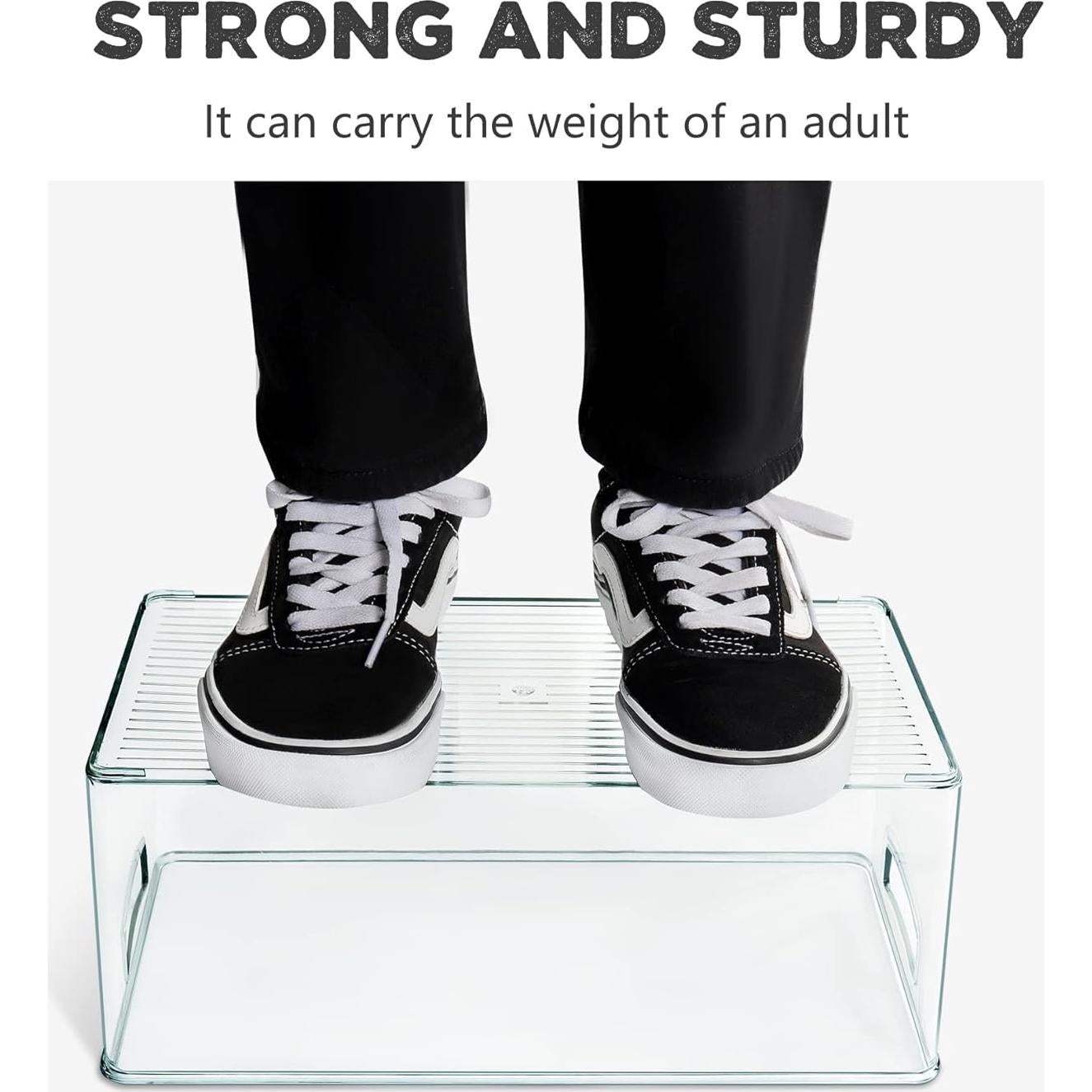 Contenedores Organizadores Transparentes Heyuzb XL 2 Paquete