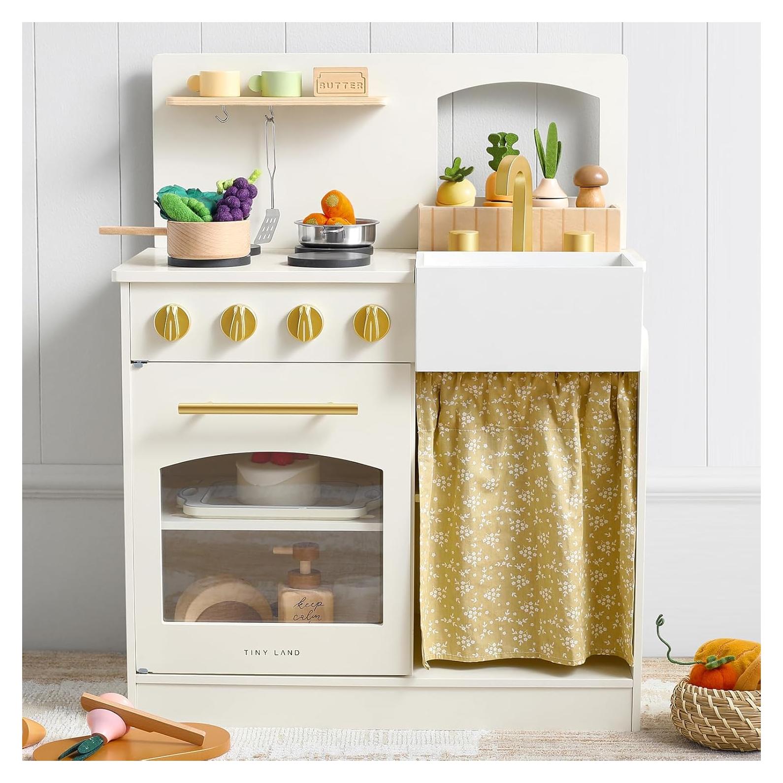 Cocina de Juego Tiny Land para Niños con Accesorios - Madera