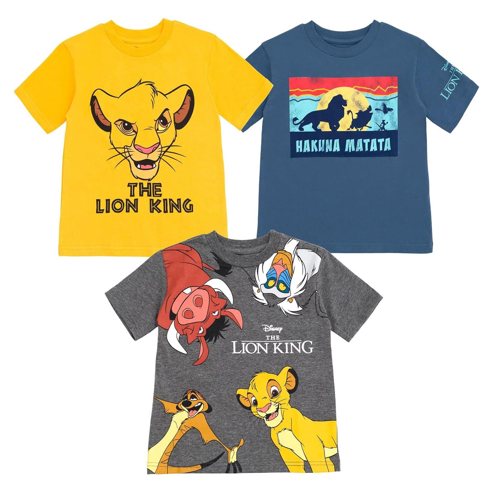 Paquete de 3 camisetas de manga corta Disney para niños