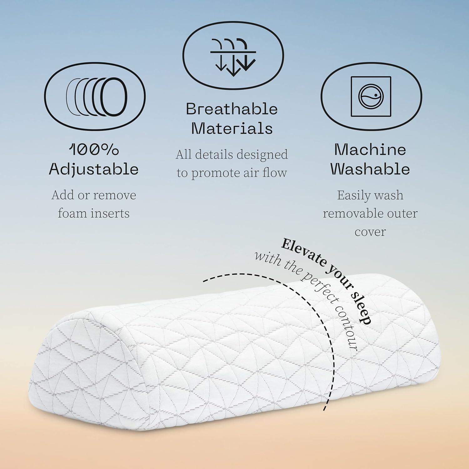 Almohada de Soporte Ajustable Coop Home Goods - Cuña Viscoelástica