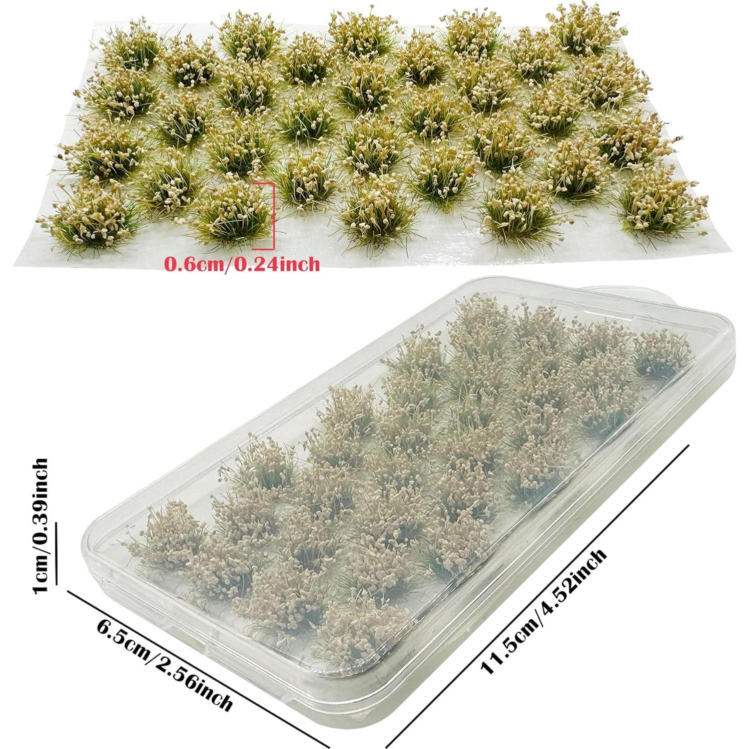 Woohome 64 Piezas Grama Estática Artificial para Dioramas