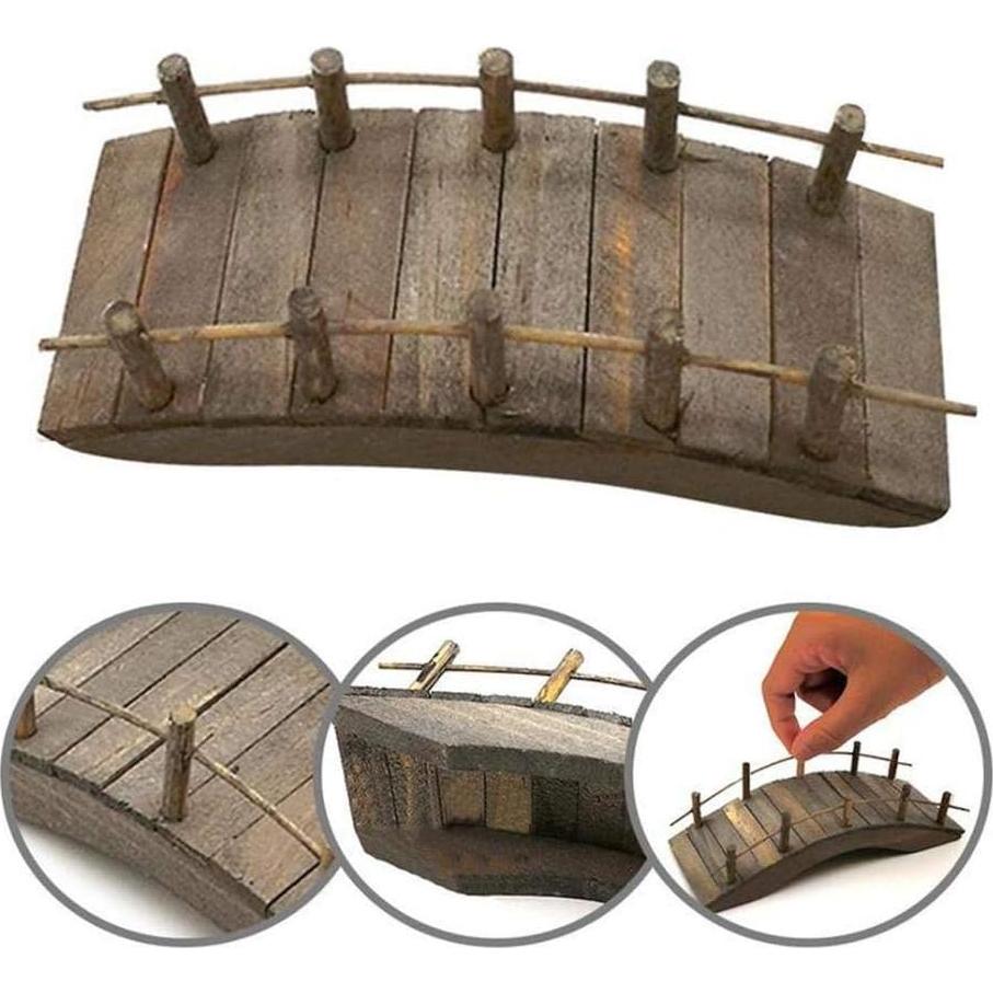 Puente Arco de Madera para Jardín de Hadas - Sueño-País