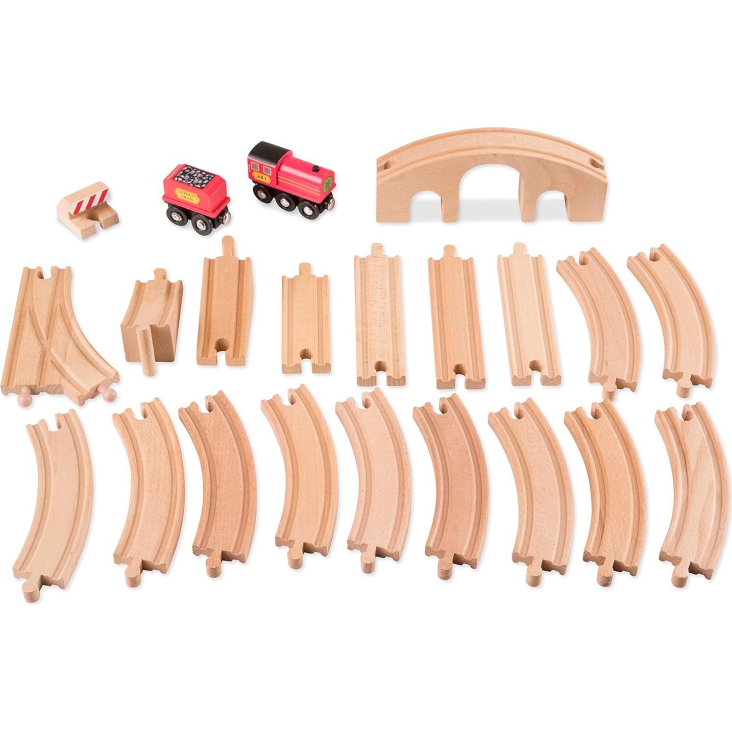 Juego de Tren de Madera Melissa & Doug 22 Piezas