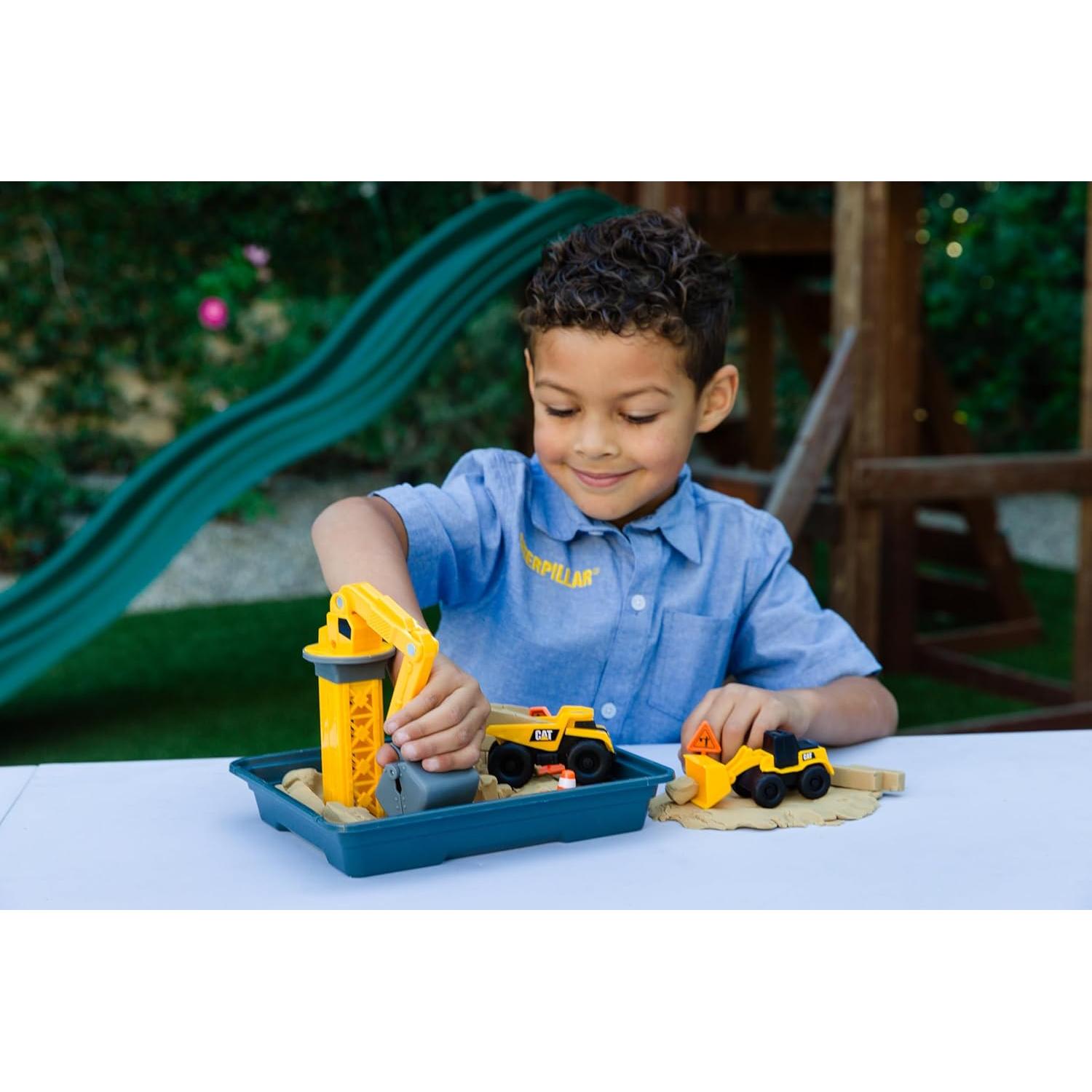 Juego de Construcción CAT Dig N' Build con Tierra y Vehículos