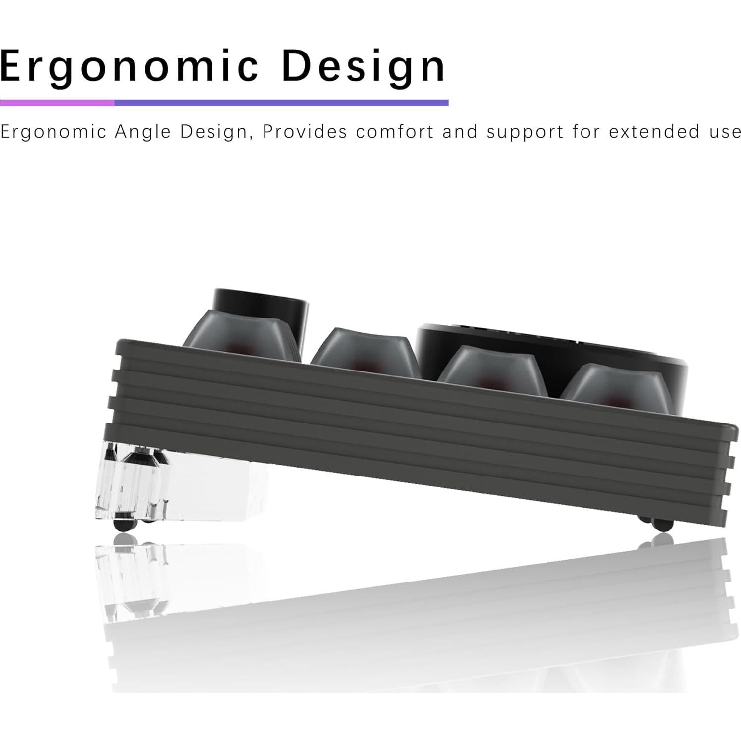 Teclado Macro Programable NLOFIN de 16 Teclas RGB Negro